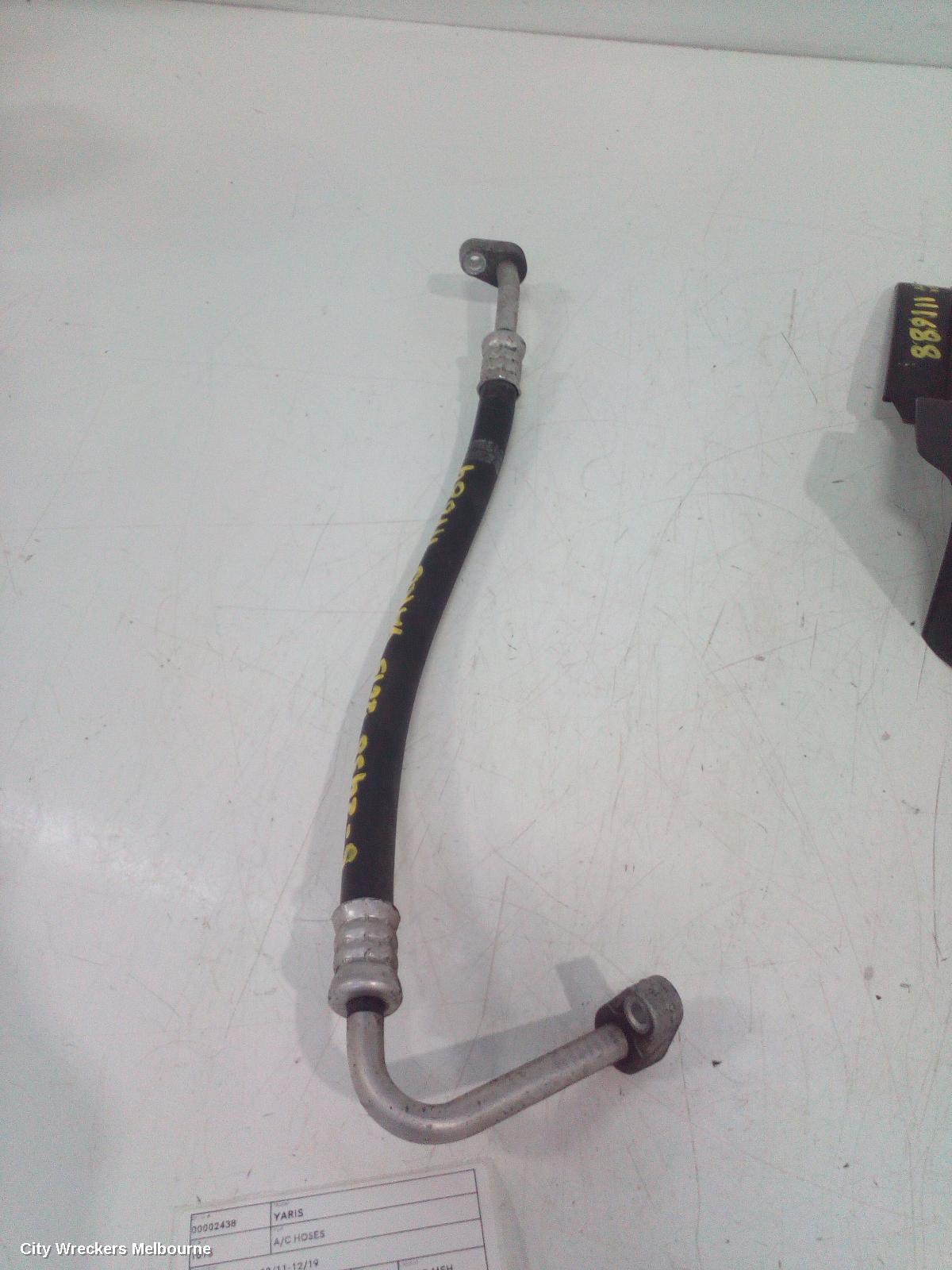 TOYOTA YARIS A/C HOSES, XP130 SERIES, 10/2011 - 12/2019