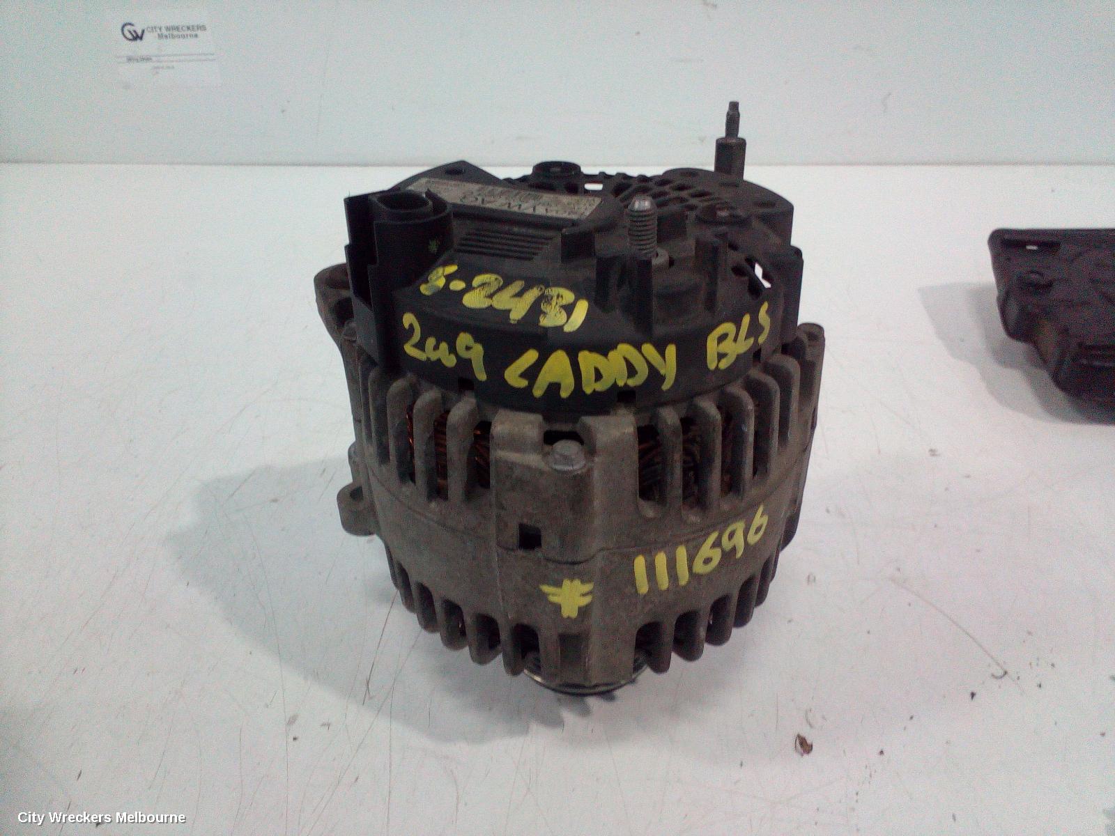 VOLKSWAGEN CADDY ALTERNATOR, DIESEL, 1.9, VALEO 140AMP, 2K, 12/2004 - 08/2010