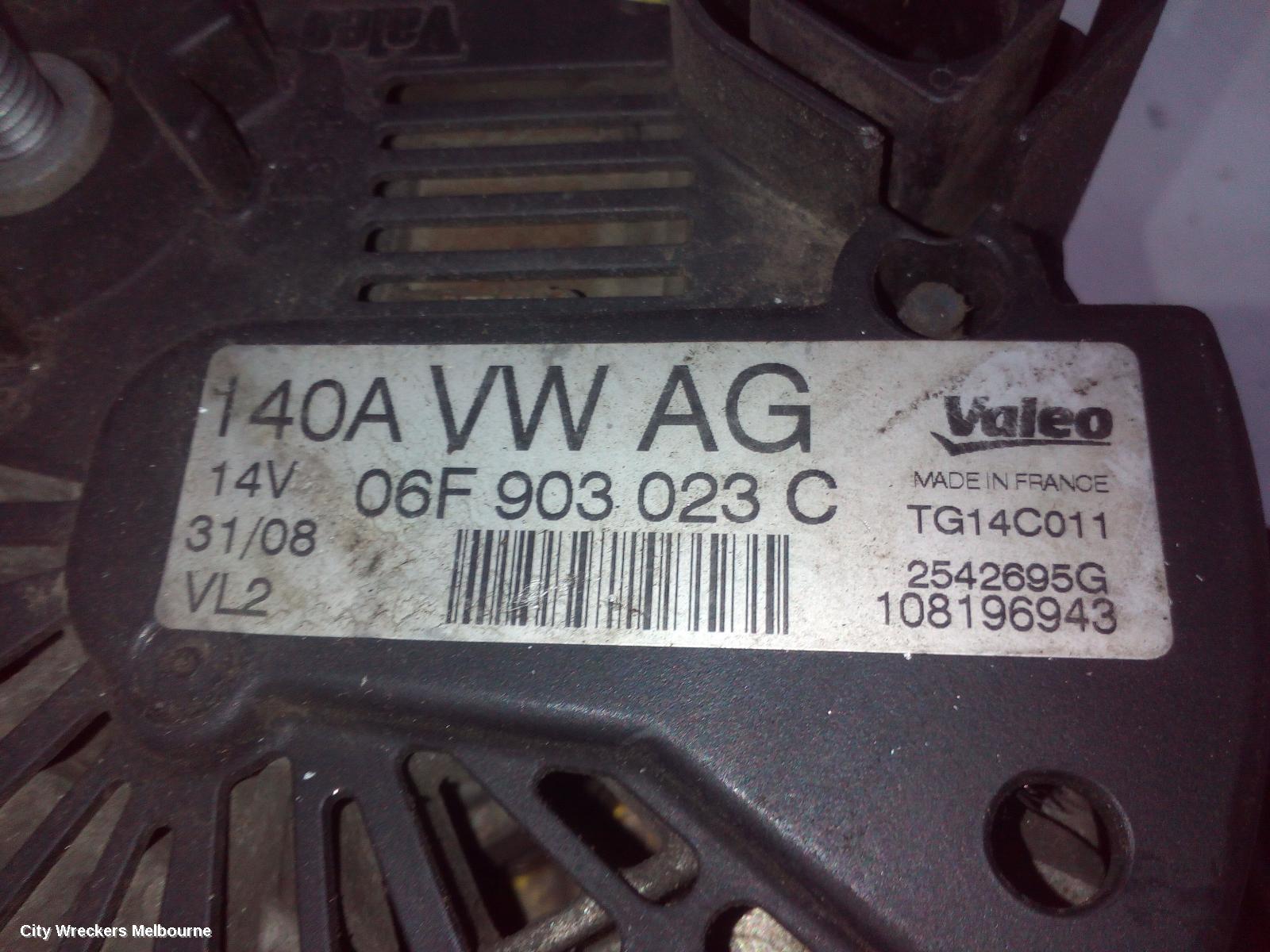 VOLKSWAGEN CADDY ALTERNATOR, DIESEL, 1.9, VALEO 140AMP, 2K, 12/2004 - 08/2010