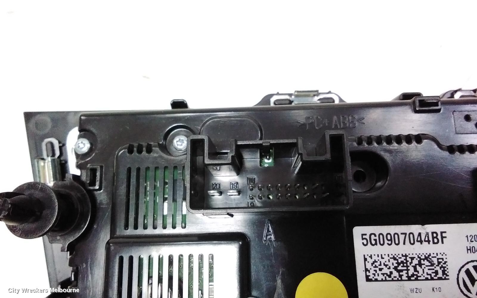 VOLKSWAGEN PASSAT HEATER/AC CONTROLS, 3CC, 3 KNOB DIAL, STANDARD TYPE, SEDAN, 01/2009 - 12/2016