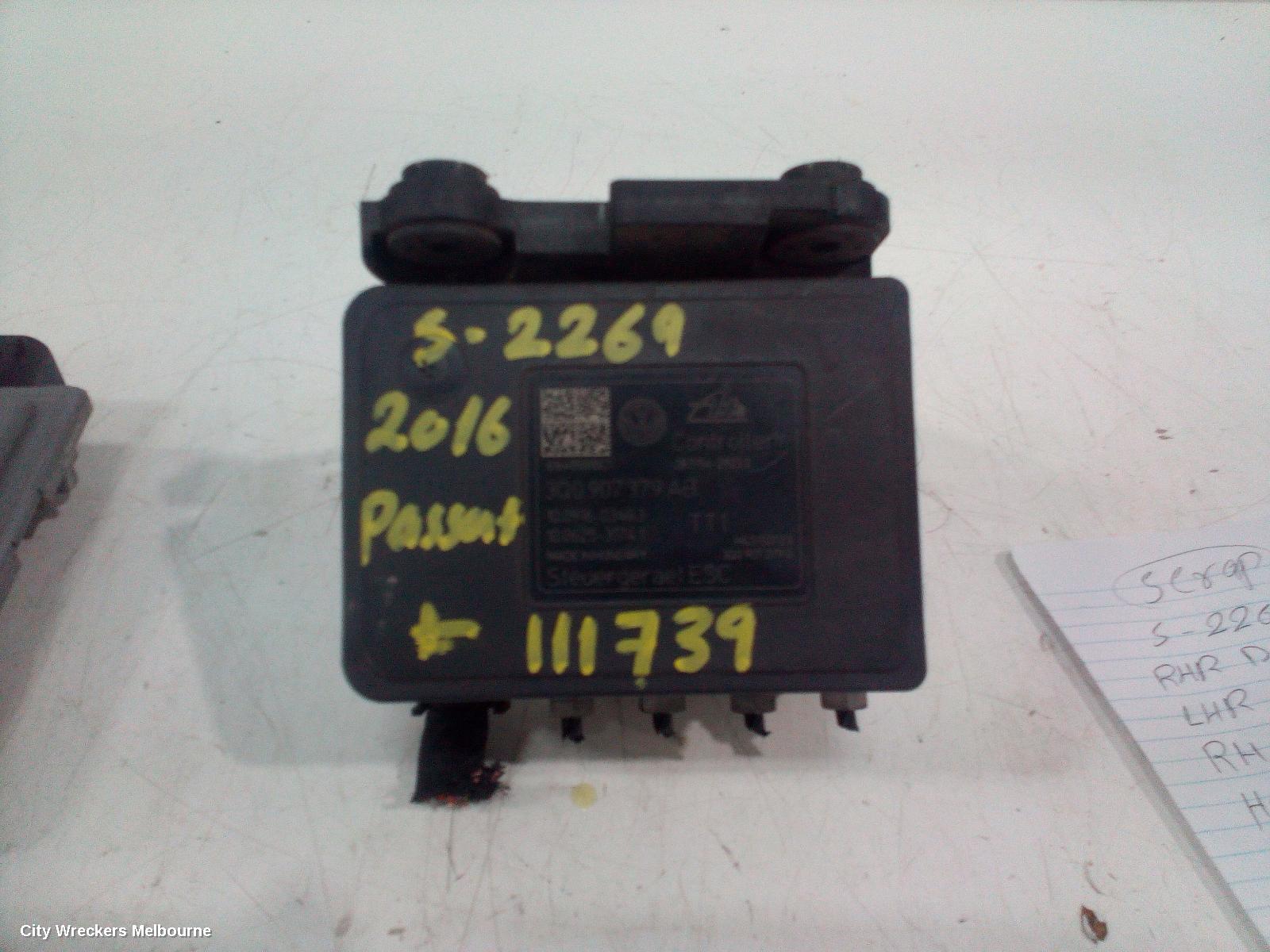 VOLKSWAGEN PASSAT ABS PUMP/MODULATOR, B8/MK7, P/N 3Q0614517AB, 06/2015 ONWARDS