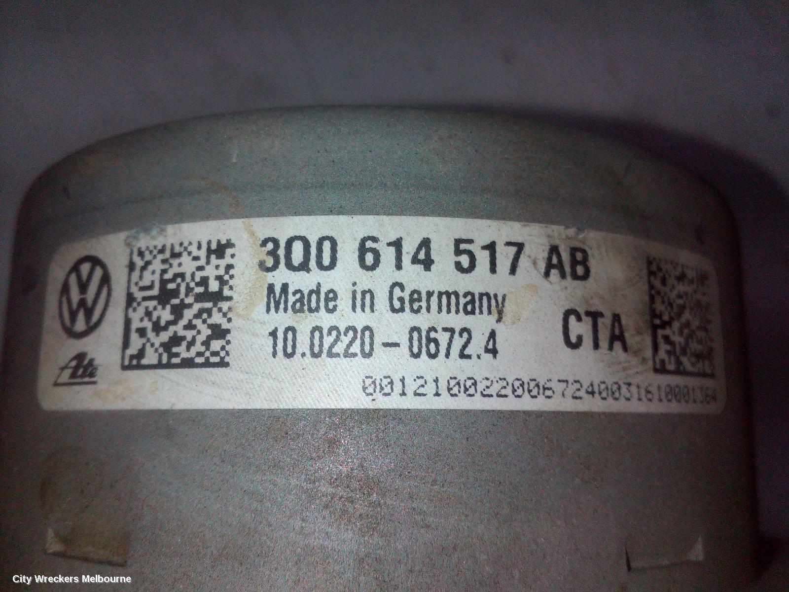 VOLKSWAGEN PASSAT ABS PUMP/MODULATOR, B8/MK7, P/N 3Q0614517AB, 06/2015 ONWARDS