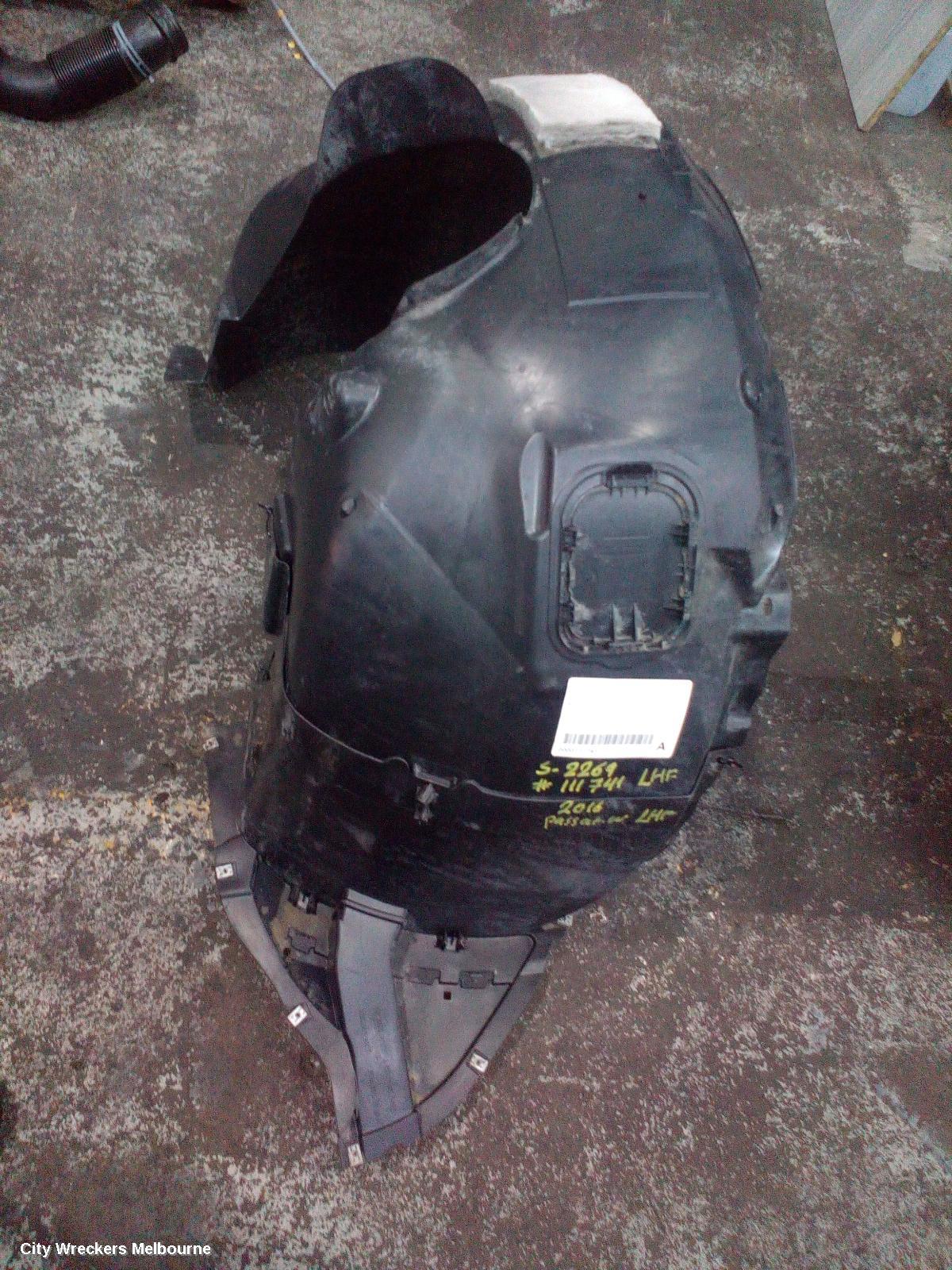 VOLKSWAGEN PASSAT LEFT GUARD LINER, B8/MK7, FRONT, 06/2015 - 05/2023