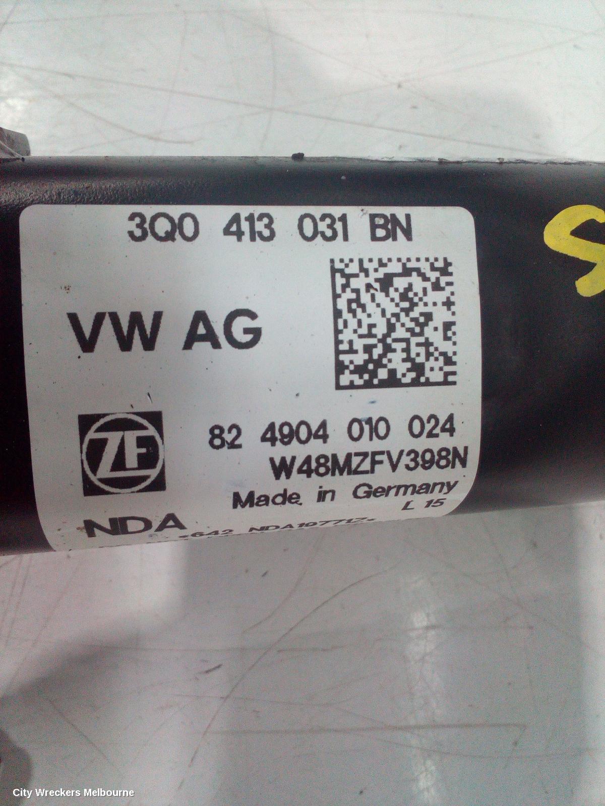 VOLKSWAGEN PASSAT RIGHT FRONT STRUT, B8/MK7, ELECTRIC TYPE, 06/2015 ONWARDS