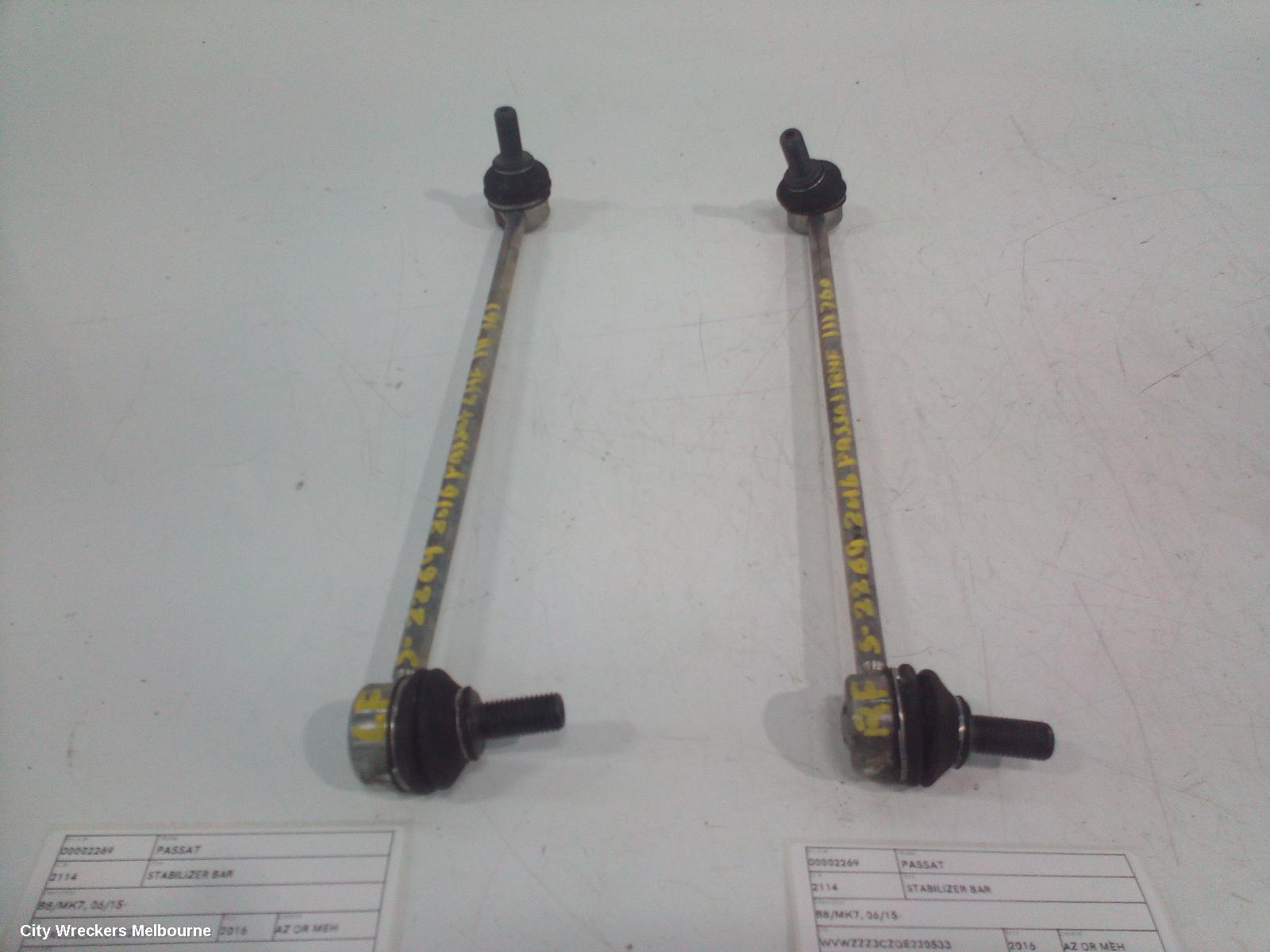 VOLKSWAGEN PASSAT STABILISER BAR, B8/MK7, 06/2015 - 05/2023