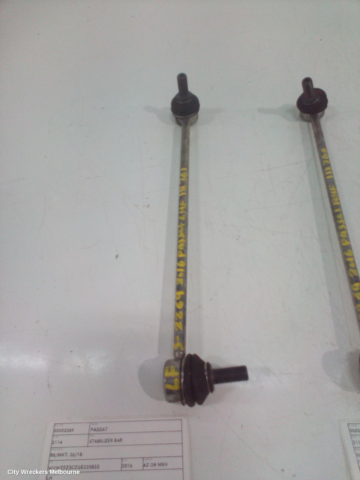 VOLKSWAGEN PASSAT STABILISER BAR, B8/MK7, 06/2015 - 05/2023