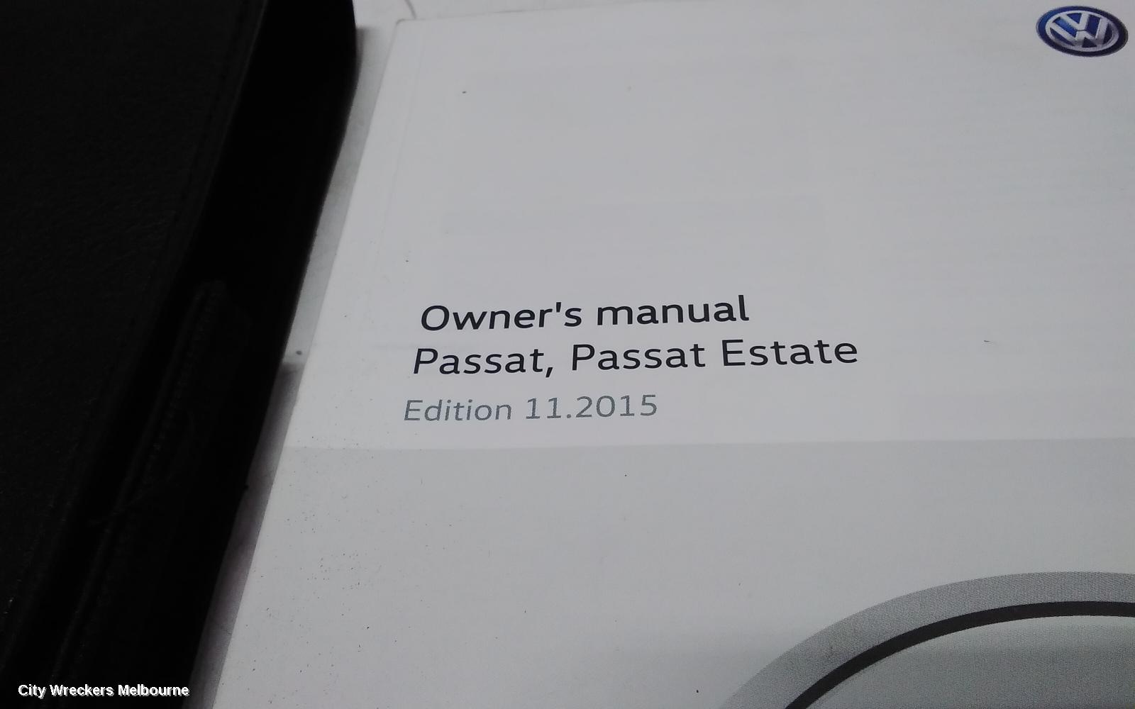 VOLKSWAGEN PASSAT OWNERS HANDBOOK, B8/MK7, 06/2015 - 05/2023