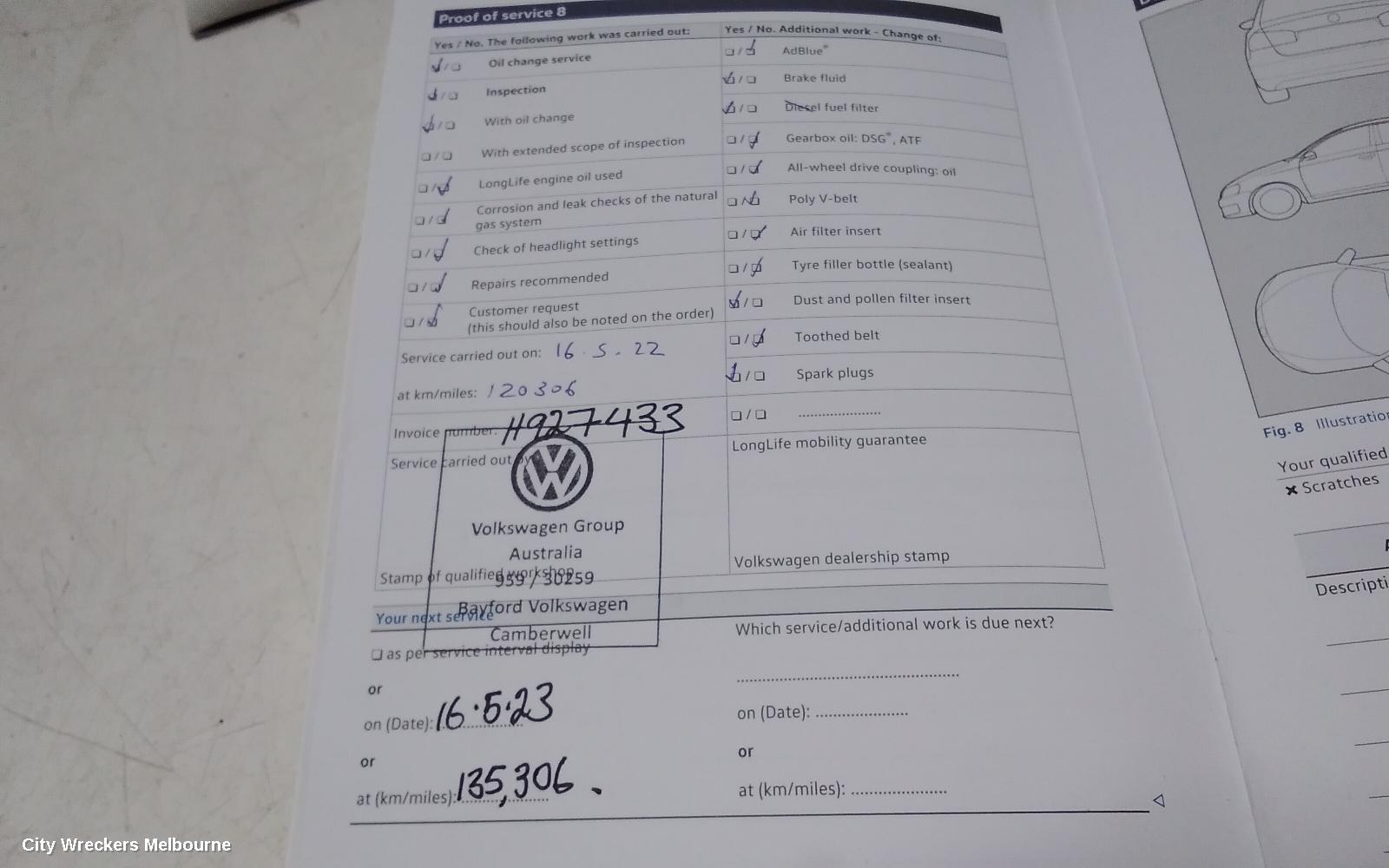 VOLKSWAGEN PASSAT OWNERS HANDBOOK, B8/MK7, 06/2015 - 05/2023