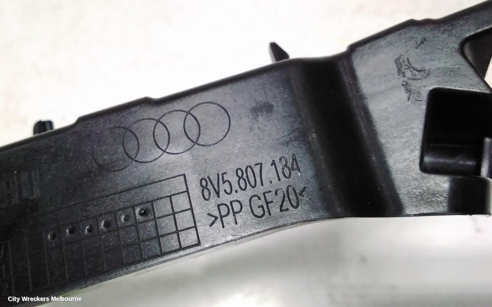 AUDI A3 F/BAR REINFORC/BRACK, RIGHT BRACKET, 8V, 05/2013 - 10/2020