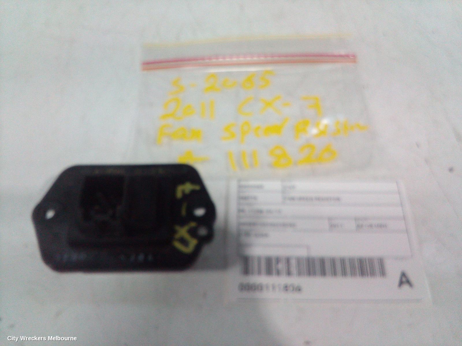 MAZDA CX7 FAN SPEED RESISTOR, ER, 11/2006 - 02/2012