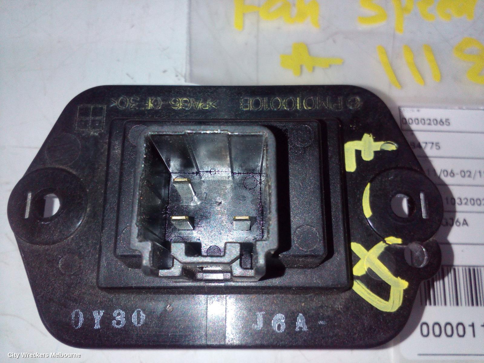 MAZDA CX7 FAN SPEED RESISTOR, ER, 11/2006 - 02/2012