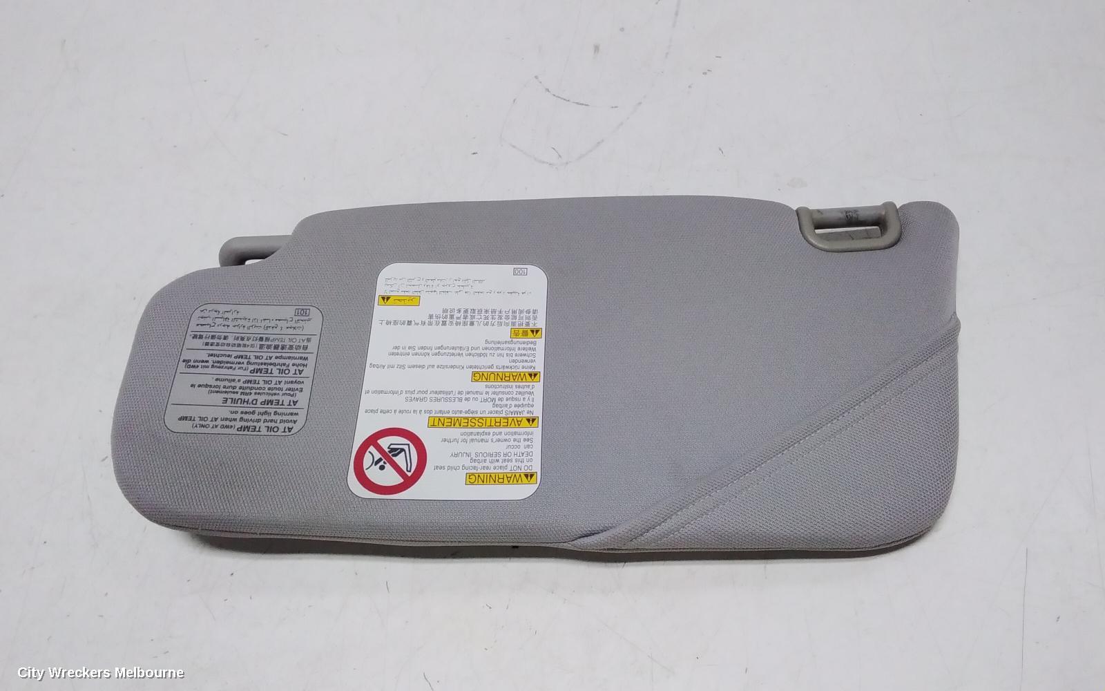 SUBARU IMPREZA SUNVISOR, RH SIDE, 09/2005 - 04/2007
