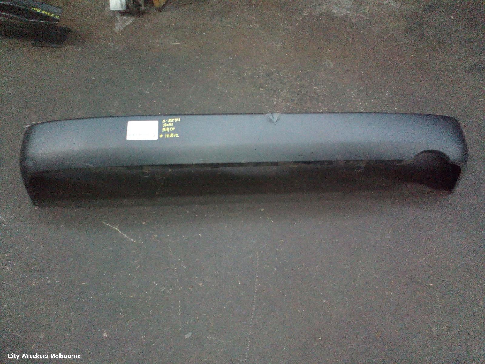 TOYOTA HIACE REAR BUMPER, TRH/KDH, LWB/SWB, NON STEP TYPE, 03/2005 - 04/2019