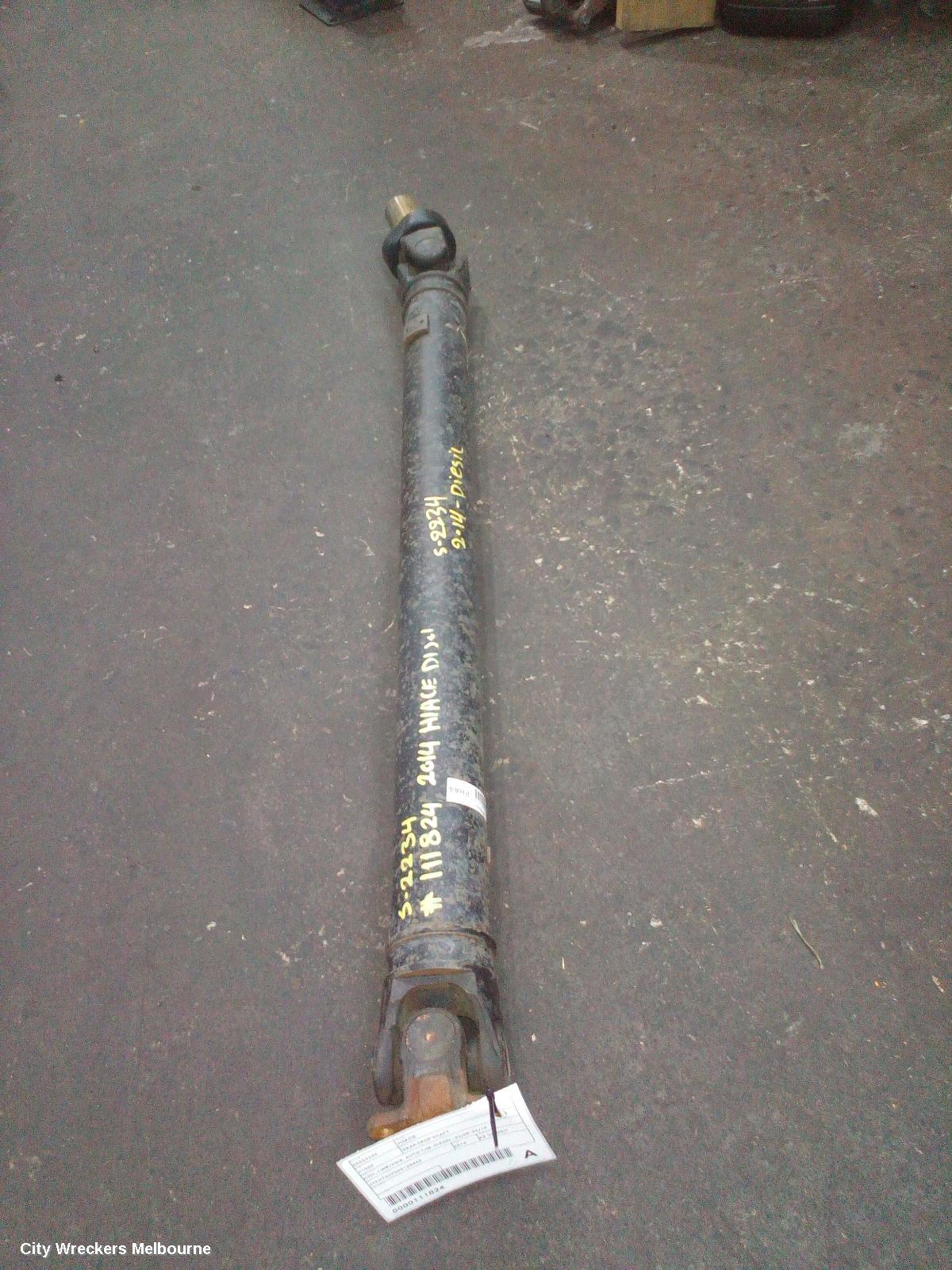 TOYOTA HIACE REAR DRIVE SHAFT, KDH, LWB/SWB, AUTO T/M, DIESEL, 03/2005 - 04/2019
