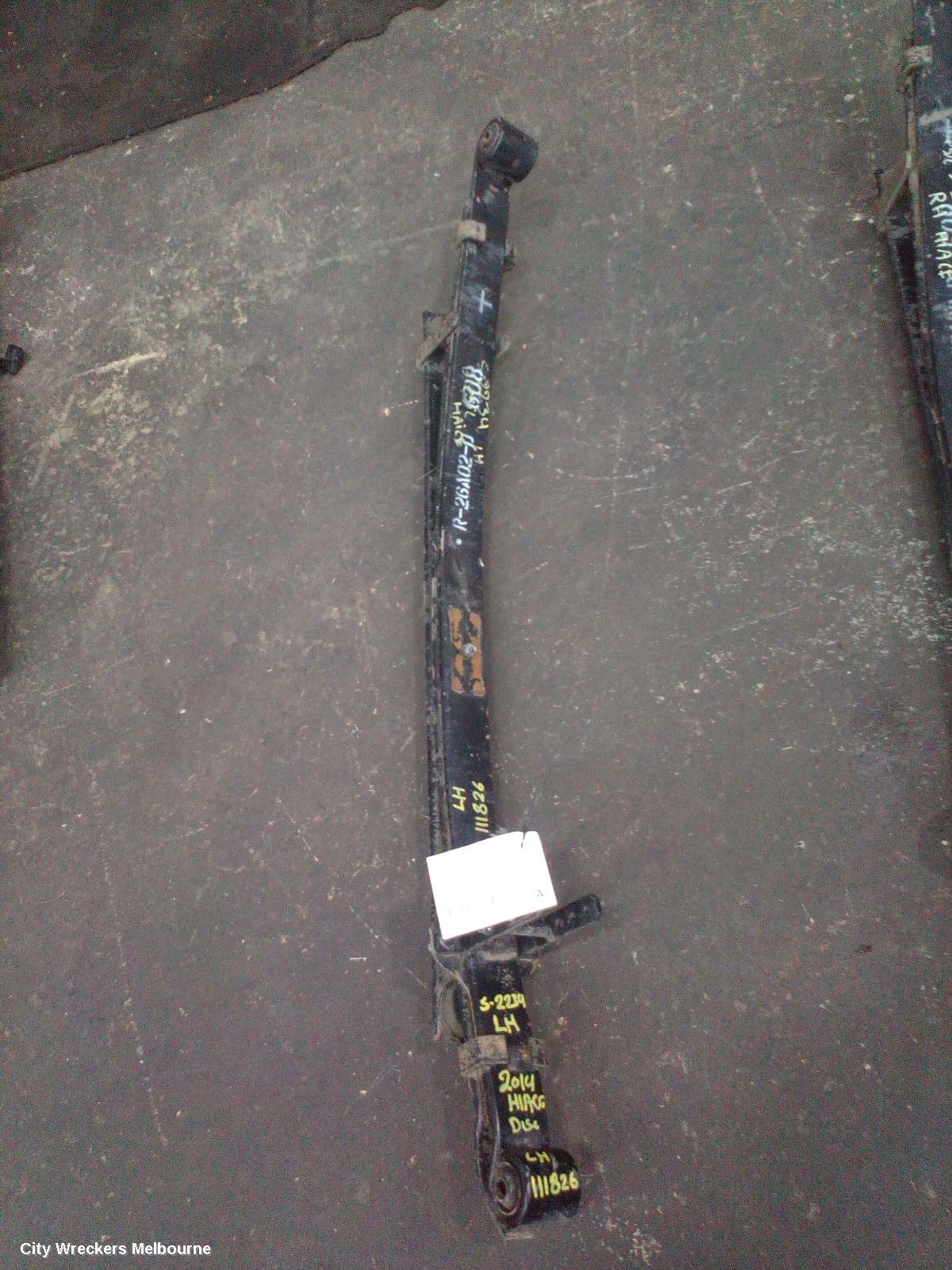 TOYOTA HIACE REAR LEAF SPRING, TRH/KDH, LWB/SWB, LH SIDE, 03/2005 - 04/2019