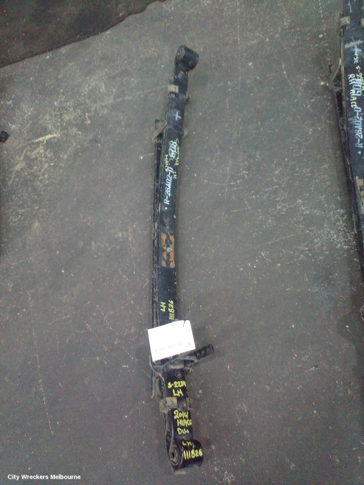 TOYOTA HIACE REAR LEAF SPRING, TRH/KDH, LWB/SWB, LH SIDE, 03/2005 - 04/2019