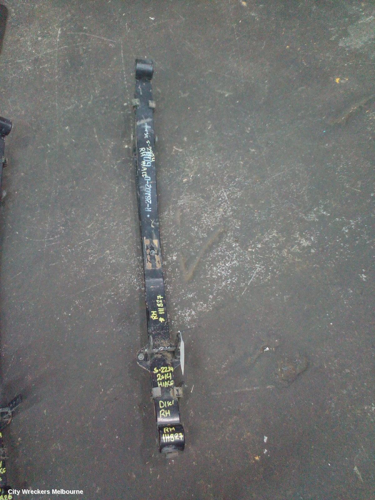 TOYOTA HIACE REAR LEAF SPRING, TRH/KDH, LWB/SWB, RH SIDE, 03/2005 - 04/2019