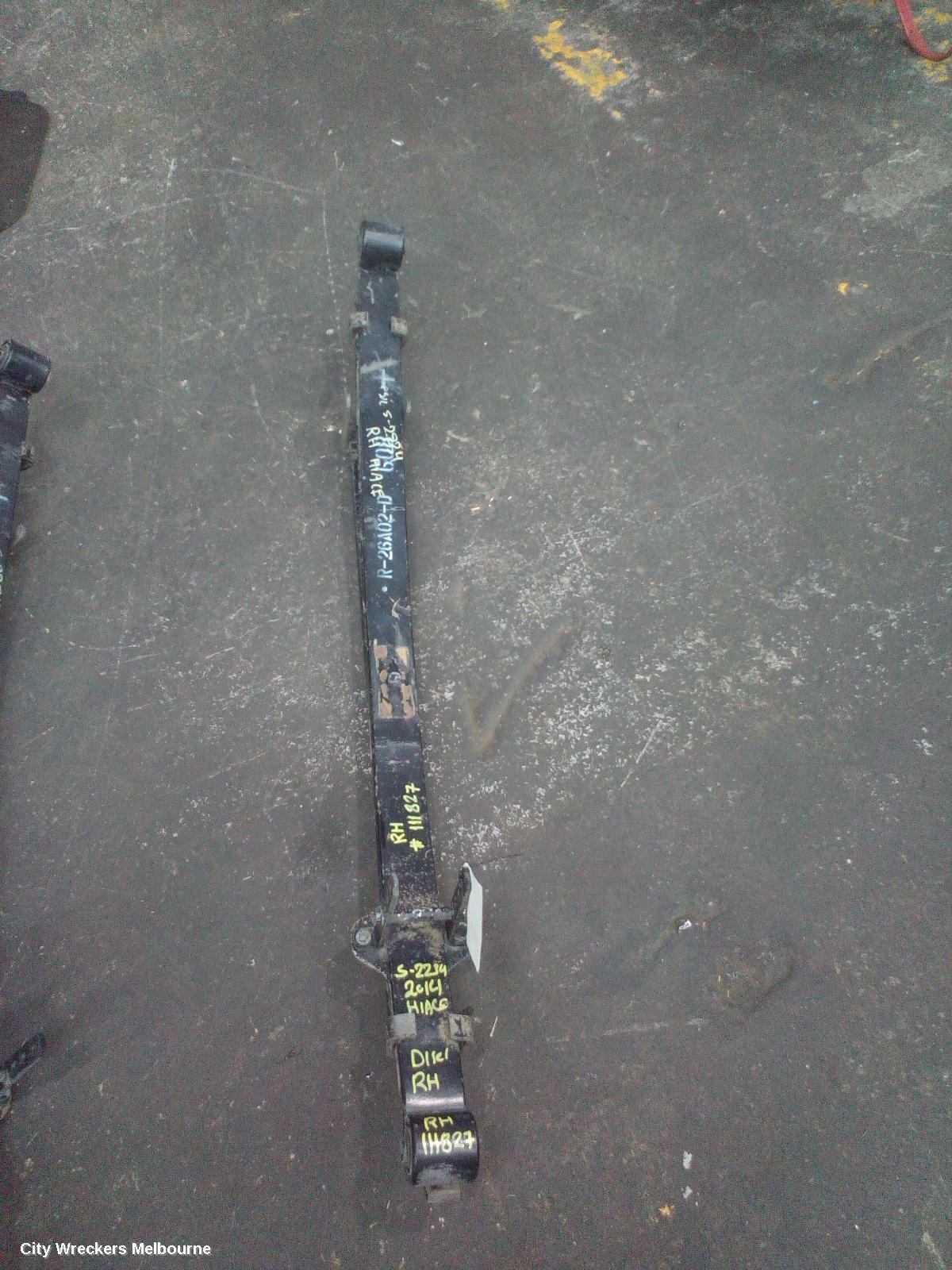 TOYOTA HIACE REAR LEAF SPRING, TRH/KDH, LWB/SWB, RH SIDE, 03/2005 - 04/2019