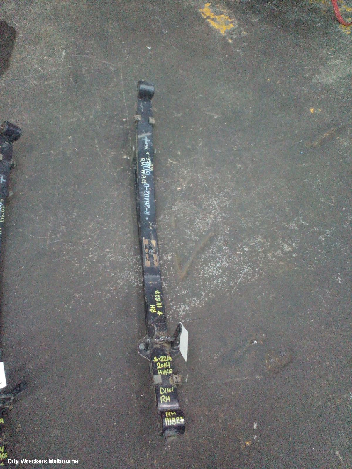 TOYOTA HIACE REAR LEAF SPRING, TRH/KDH, LWB/SWB, RH SIDE, 03/2005 - 04/2019