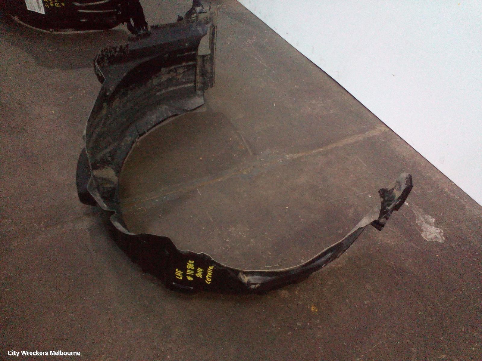 TOYOTA COROLLA LEFT GUARD LINER, ZRE182R/ZWE186R, HATCH, 10/2012 - 06/2018