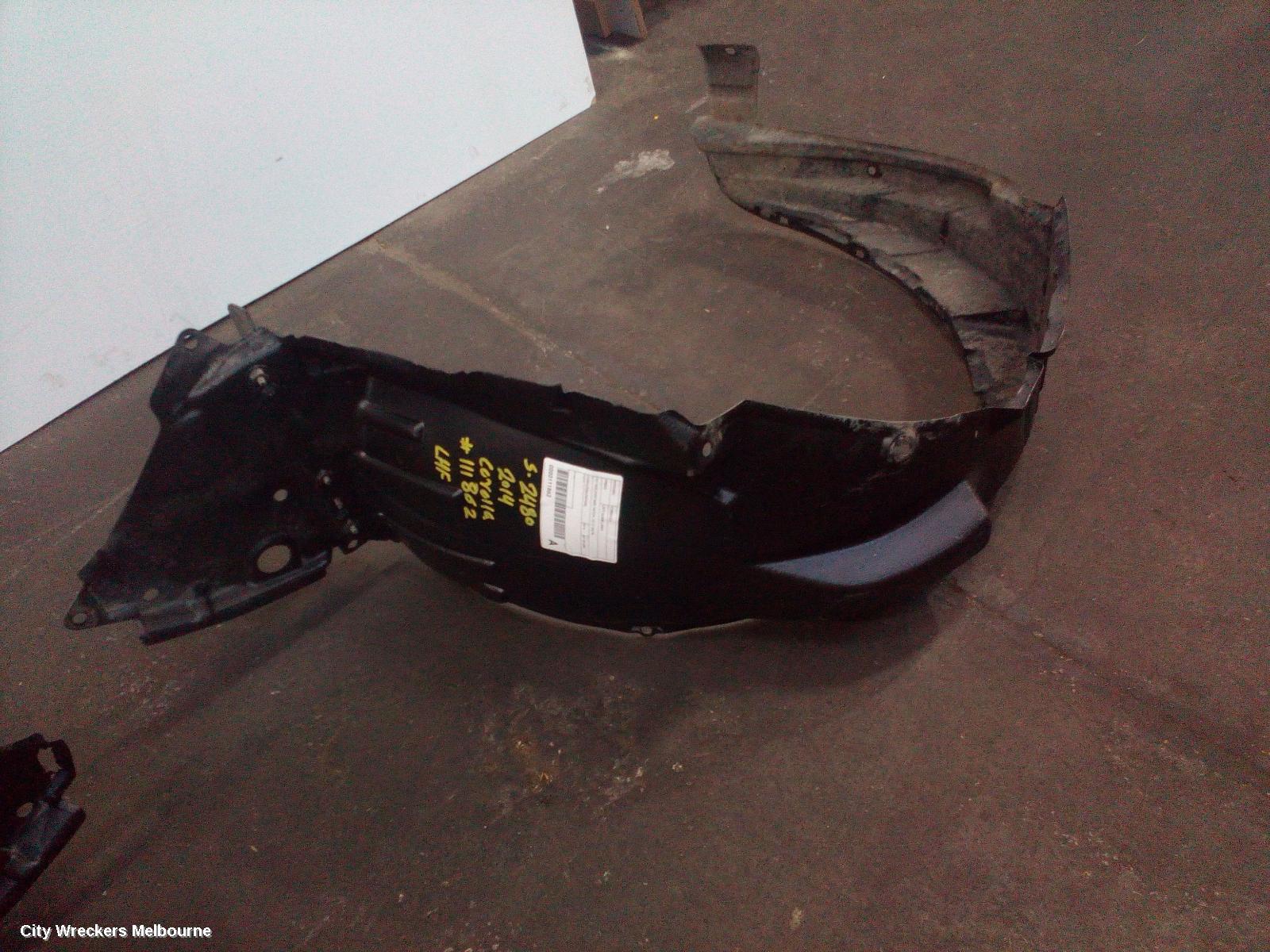 TOYOTA COROLLA LEFT GUARD LINER, ZRE182R/ZWE186R, HATCH, 10/2012 - 06/2018