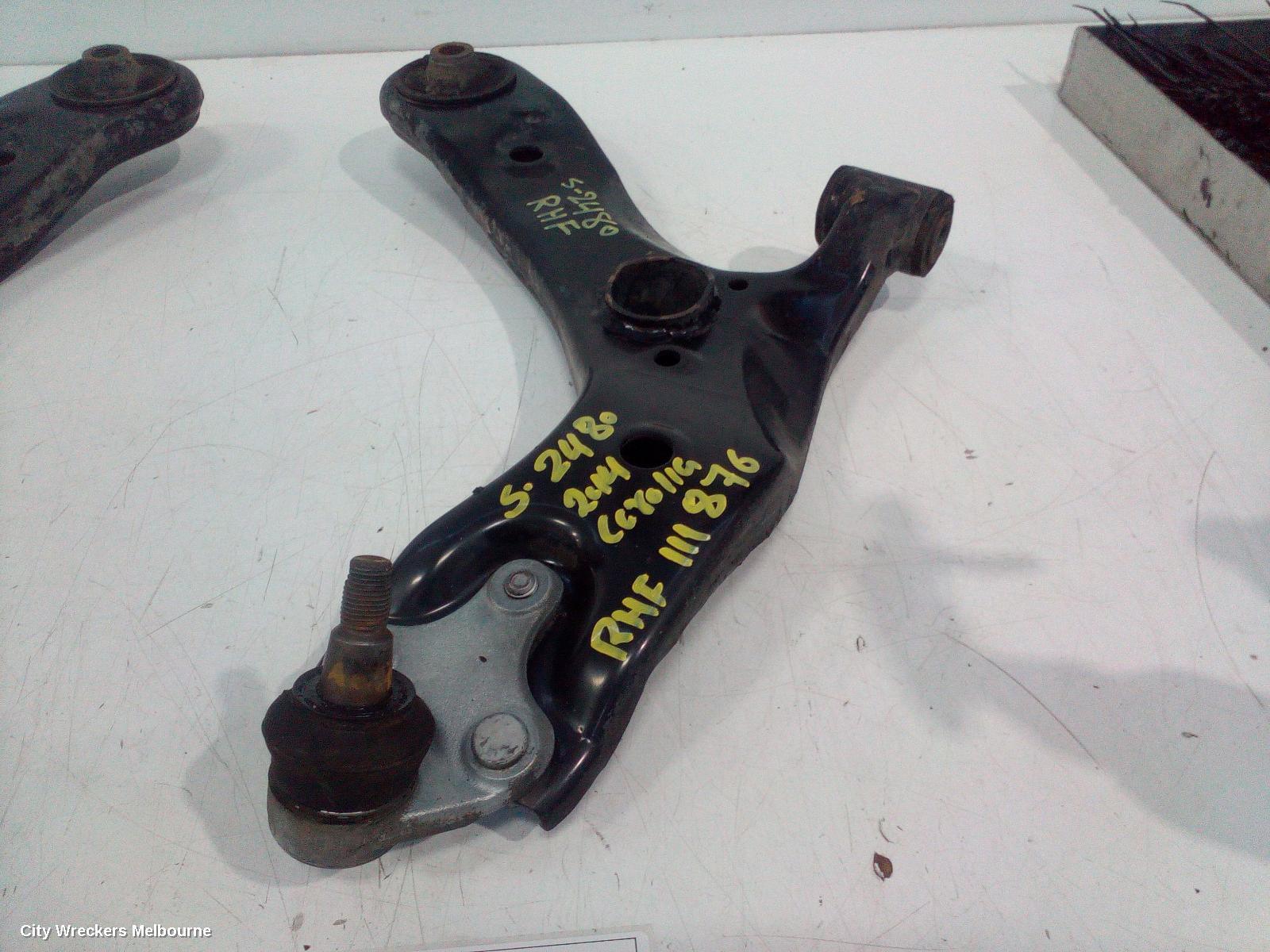 TOYOTA COROLLA RIGHT FRONT LOWER CONTROL ARM, ZRE182R/ZWE186R, HATCH, 10/2012 - 06/2018