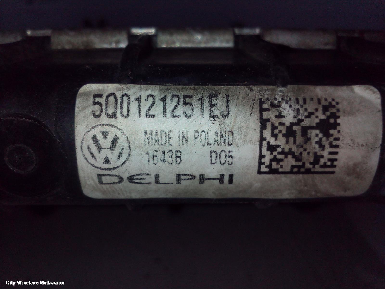 VOLKSWAGEN GOLF RADIATOR, SECONDARY RADIATOR (CLOSEST TO BUMPER), AUTO/MANUAL, 1.4, PETROL, GEN 7, 12/2012 - 08/2020