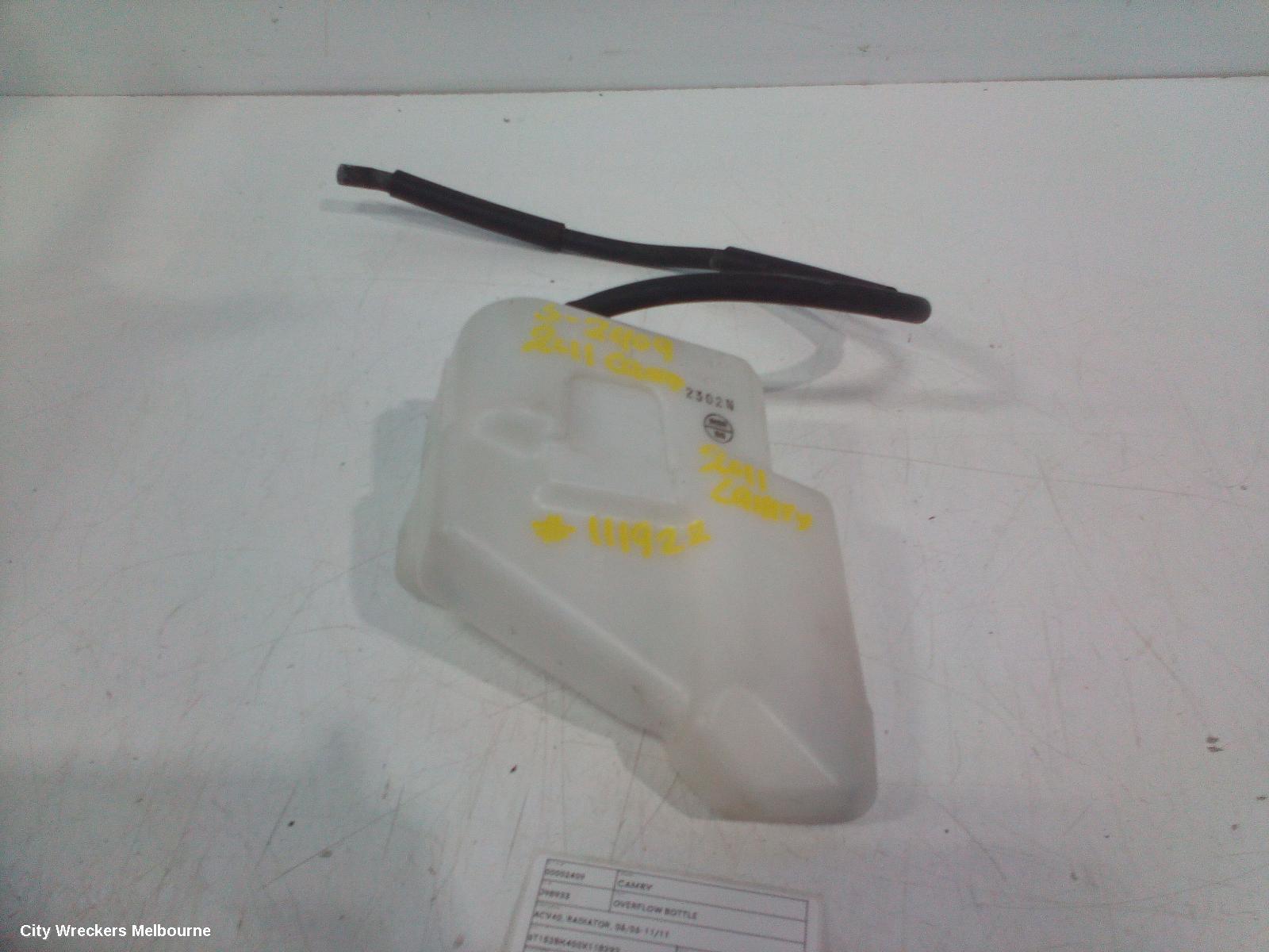 TOYOTA CAMRY OVERFLOW BOTTLE, ACV40, RADIATOR, 06/2006 - 11/2011