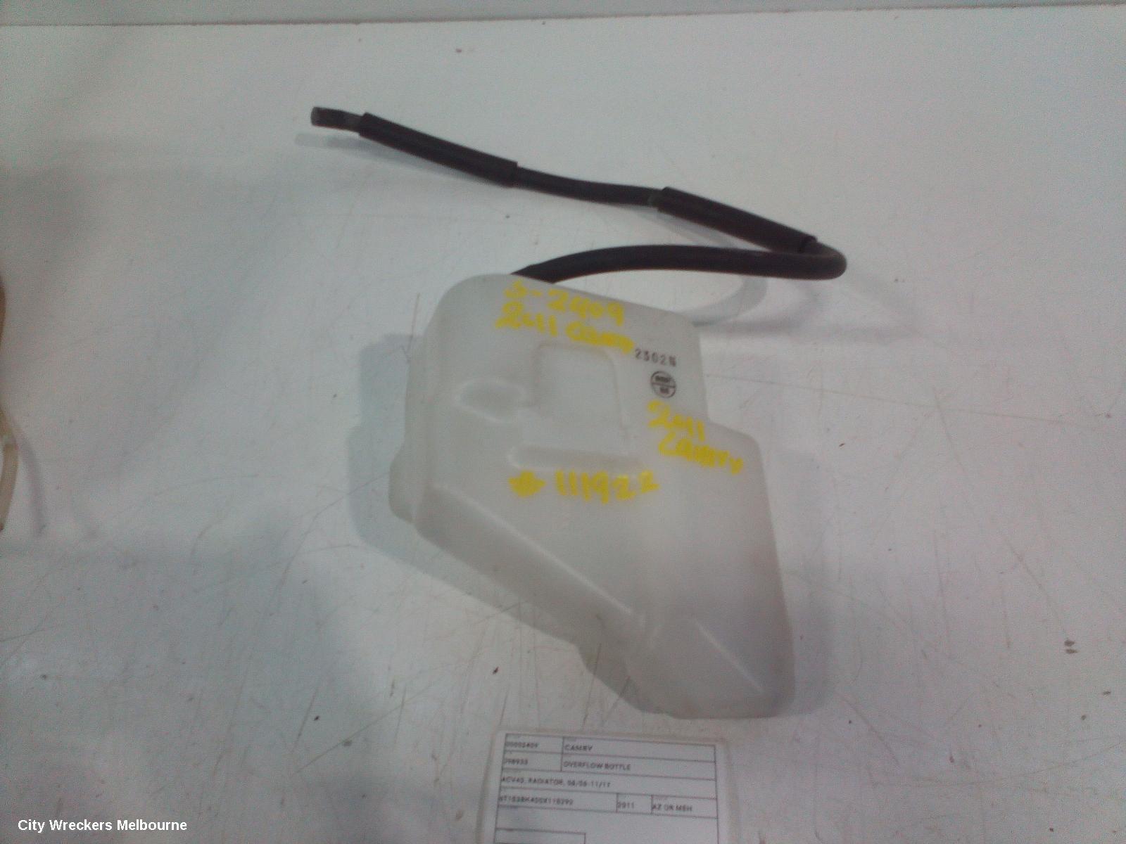 TOYOTA CAMRY OVERFLOW BOTTLE, ACV40, RADIATOR, 06/2006 - 11/2011