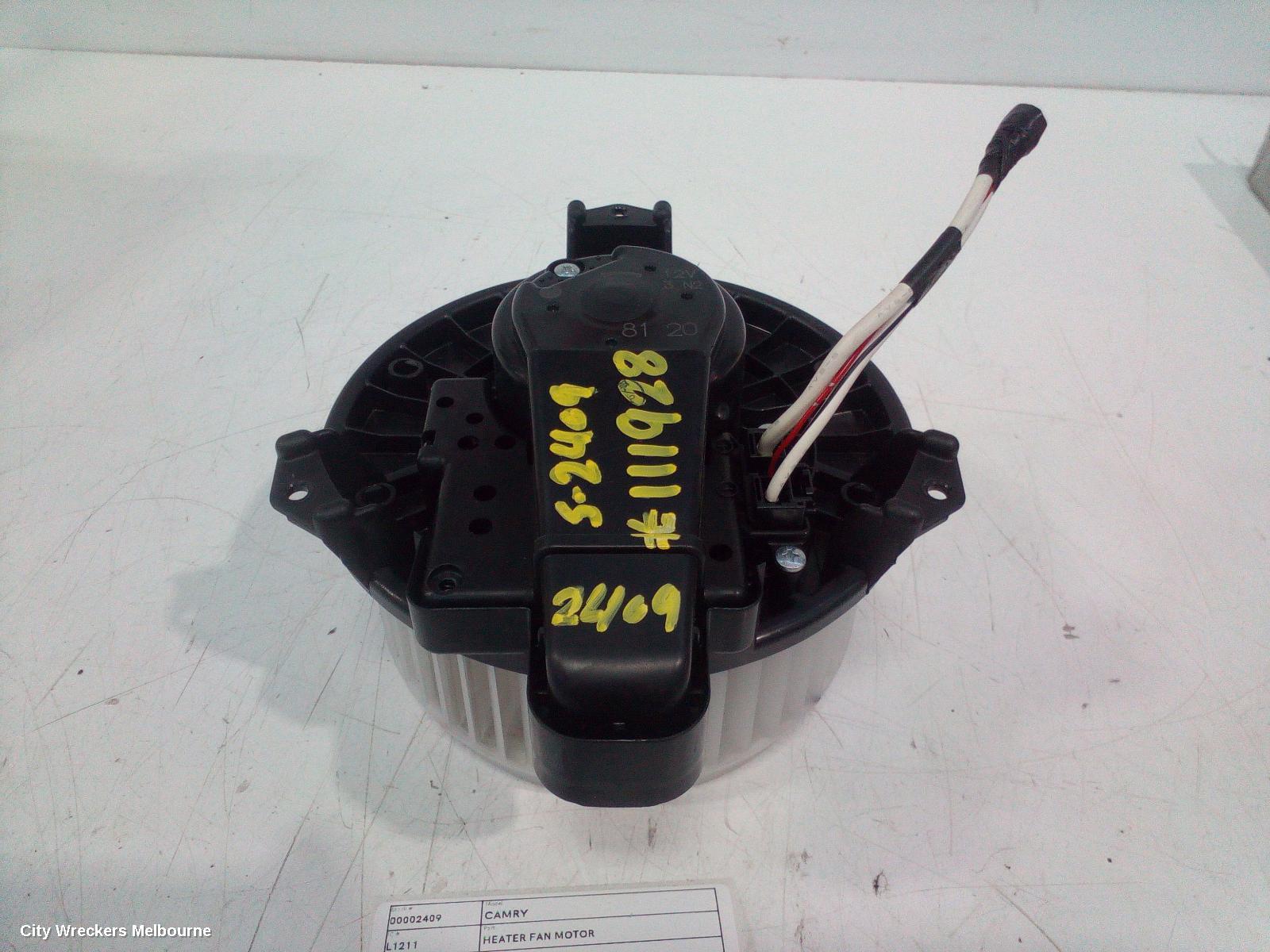TOYOTA CAMRY HEATER FAN MOTOR, XV40, 06/2006 - 02/2012