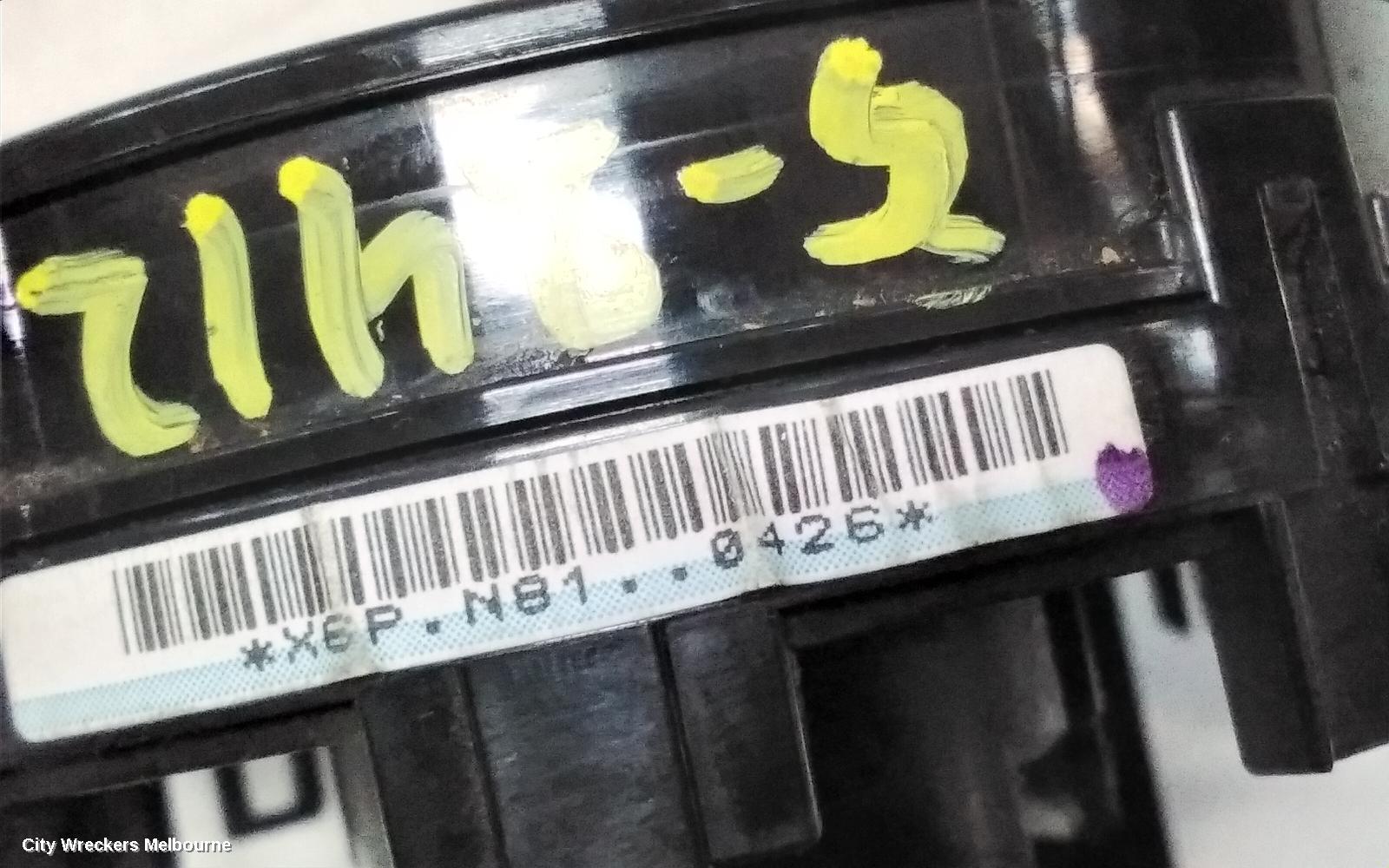 TOYOTA YARIS AIRBAG MODULE/SENSOR, CLOCKSPRING, NCP9#, HATCH, 2 PLUG TYPE, 10/2005 - 07/2011