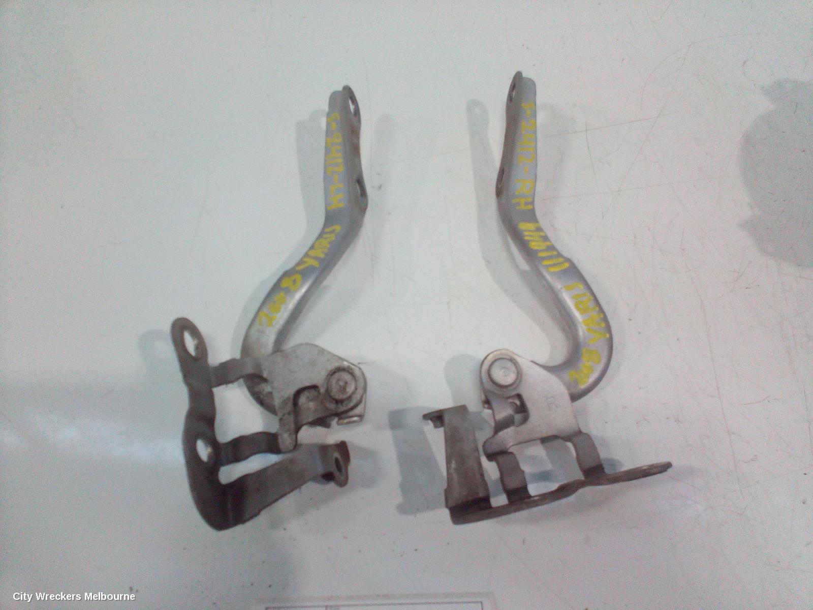 TOYOTA YARIS BONNET HINGE/STRUT, HINGES (PAIR), NCP9#, HATCH, 07/2005 - 10/2011