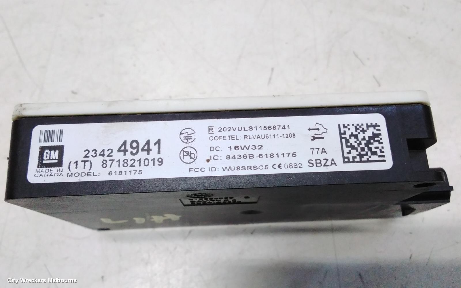 HOLDEN COMMODORE ECU, BLIND SPOT MONITOR CONTROL MODULE (LH REAR), VF, 05/2013 - 12/2017