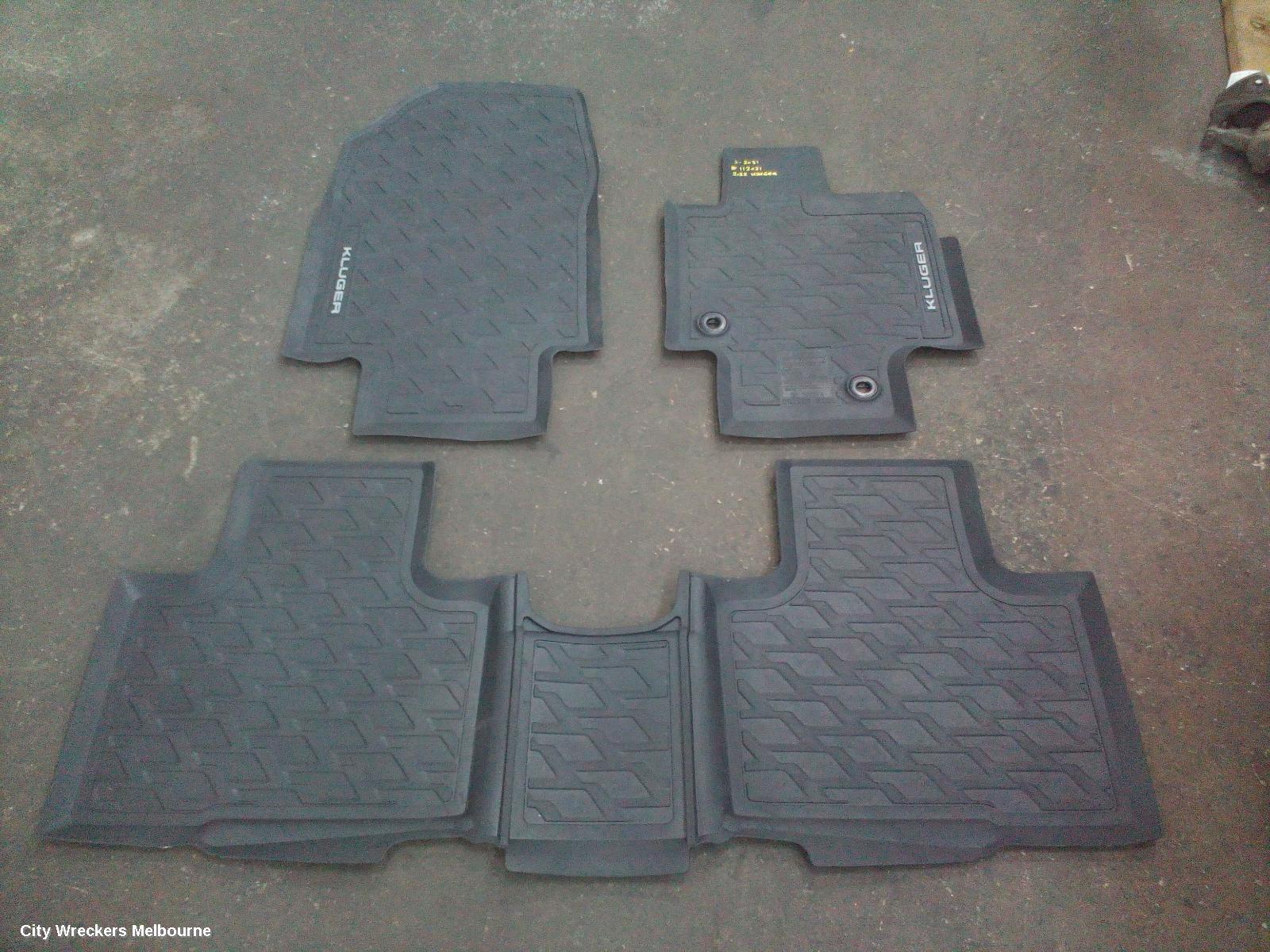 TOYOTA KLUGER FLOOR MATS, XU70 SERIES, 03/2021 ONWARDS