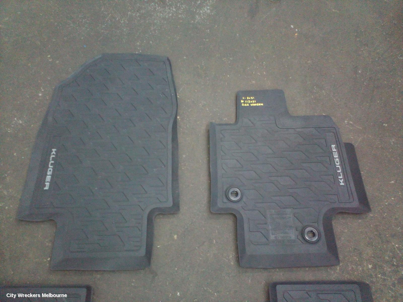 TOYOTA KLUGER FLOOR MATS, XU70 SERIES, 03/2021 ONWARDS