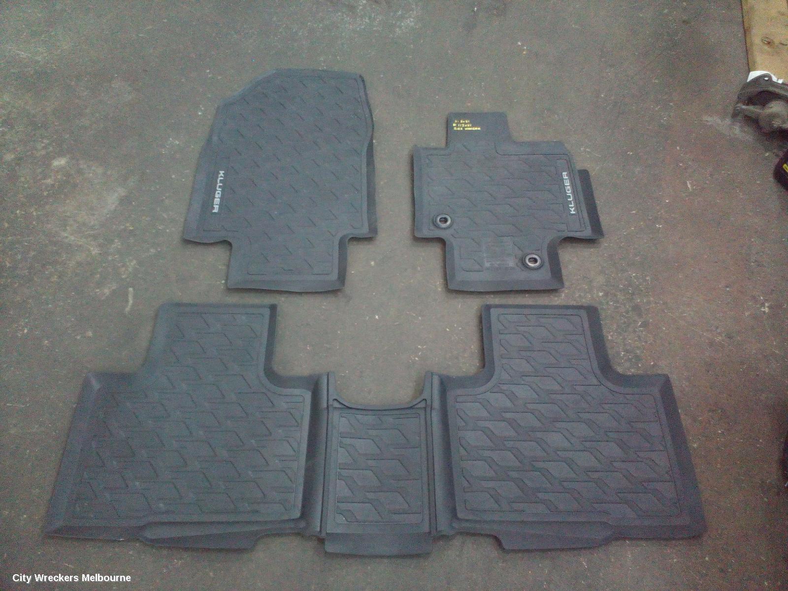 TOYOTA KLUGER FLOOR MATS, XU70 SERIES, 03/2021 ONWARDS