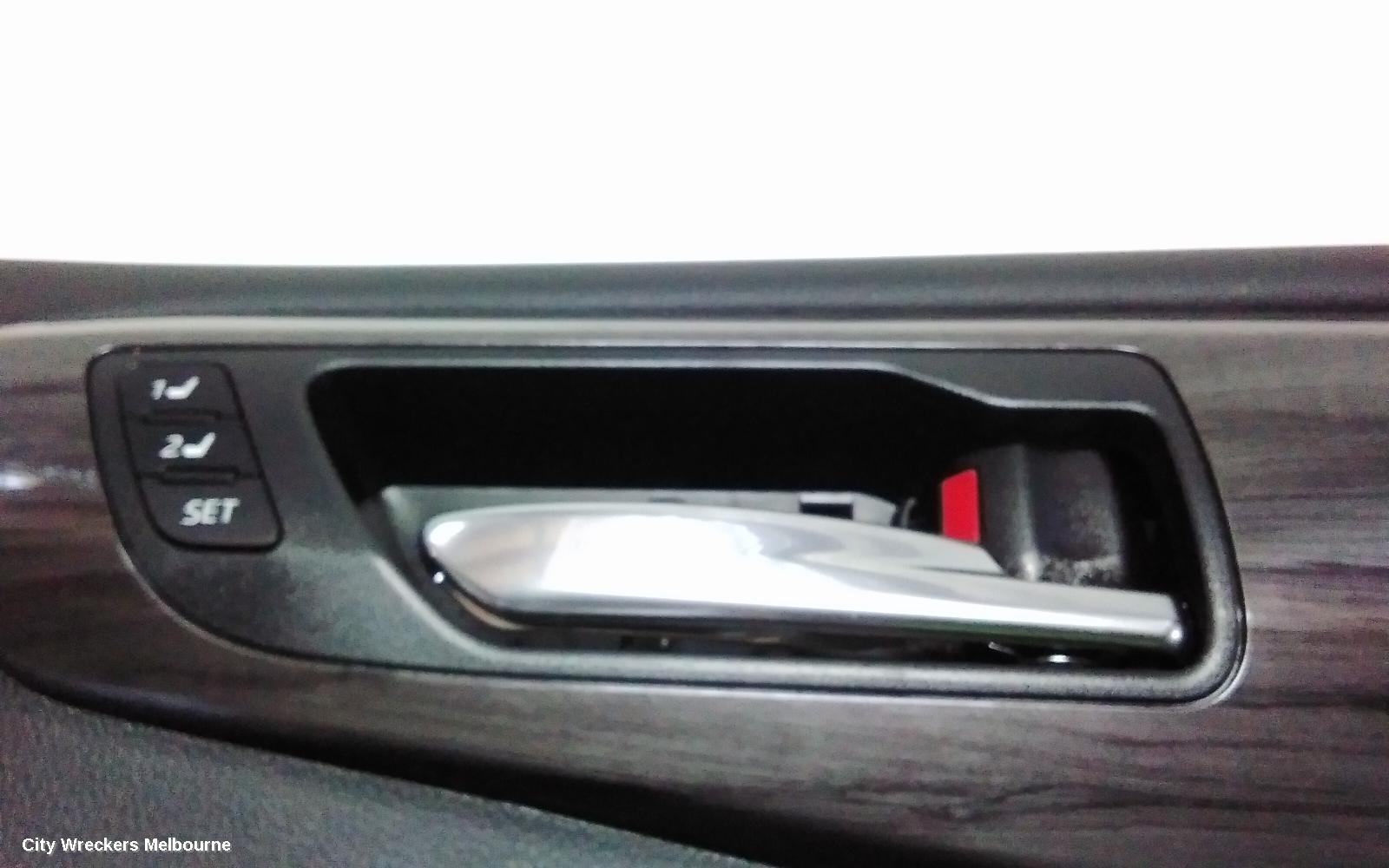 TOYOTA KLUGER DOOR TRIM, RH FRONT, XU70 SERIES, GRANDE, LEATHER, BLACK, 03/2021 ONWARDS