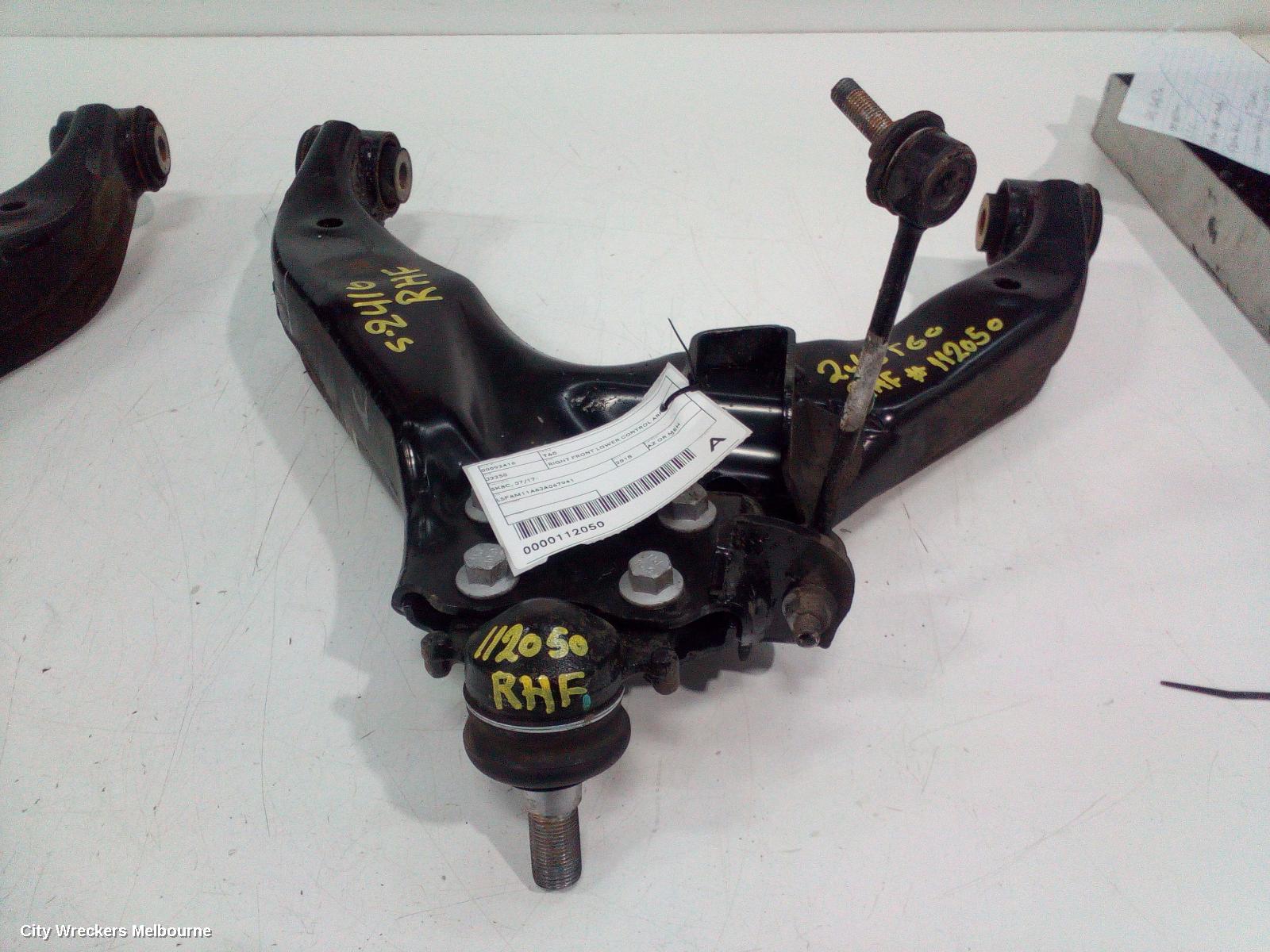 LDV T60 RIGHT FRONT LOWER CONTROL ARM, SK8C, 07/2017 - 07/2021