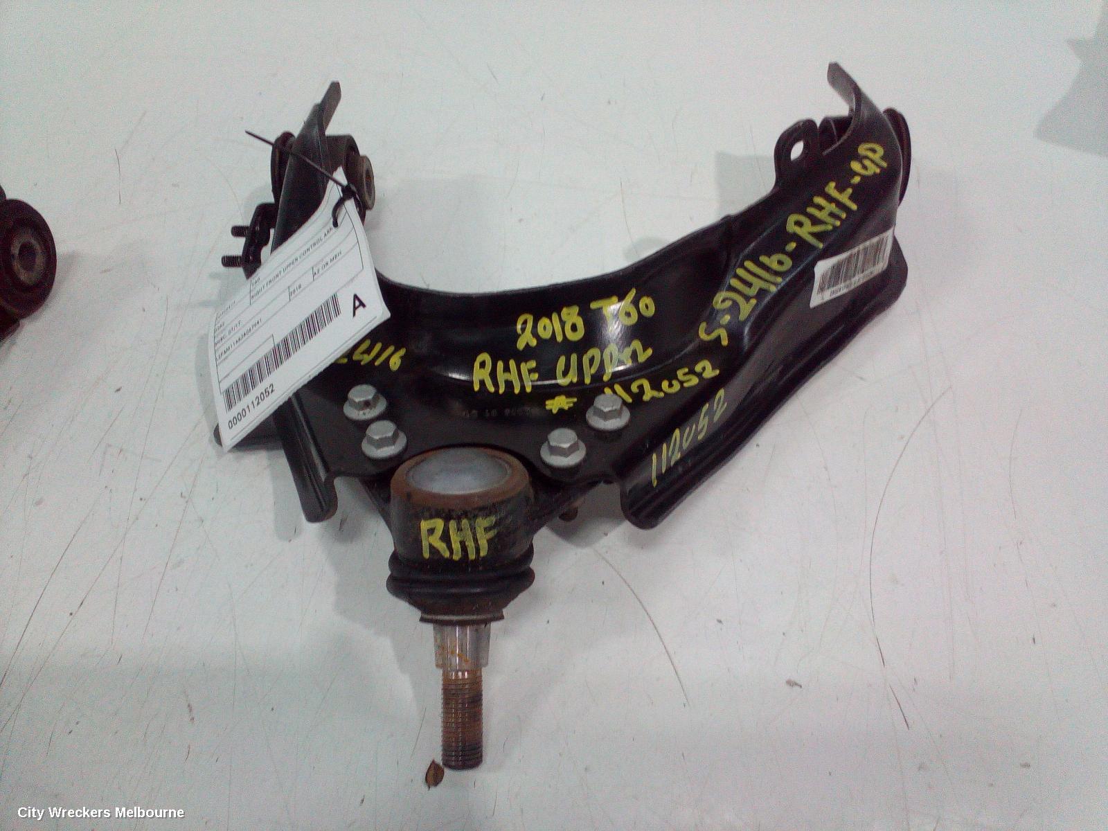 LDV T60 RIGHT FRONT UPPER CONTROL ARM, SK8C, 07/2017 - 07/2021