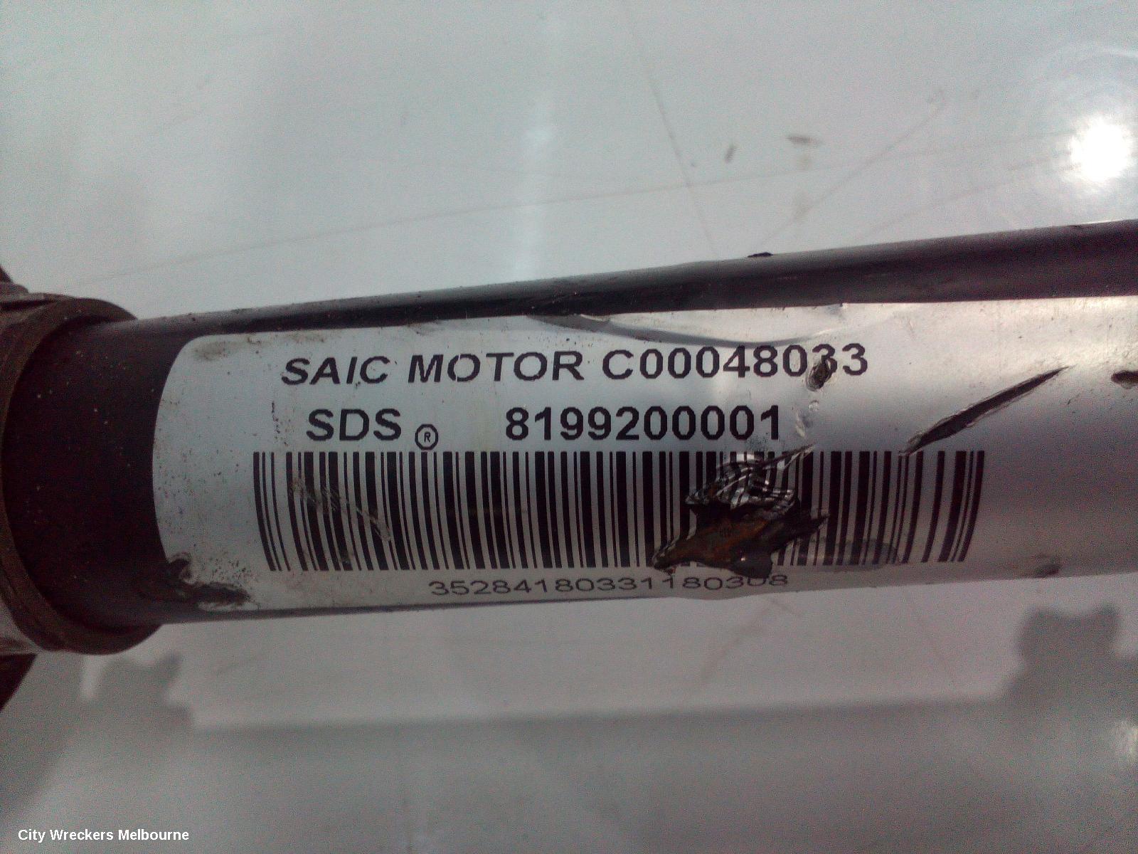 LDV T60 LEFT DRIVESHAFT, FRONT, AUTO, DIESEL, 2.8, TURBO, SK8C, 07/2017 - 07/2021