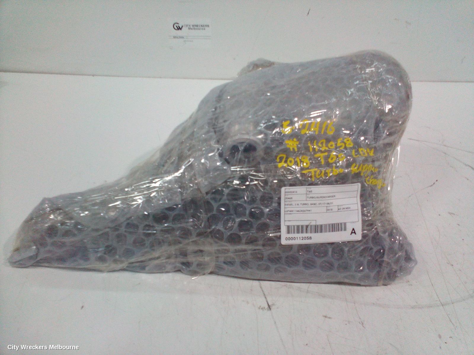 LDV T60 TURBO SUPERCHARGER, DIESEL, 2.8, TURBO, SK8C, 07/2017 - 08/2021