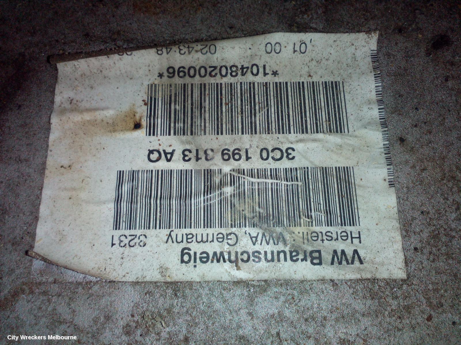 VOLKSWAGEN TIGUAN FRT XMEMBER/CRADLE, 5N, FRONT SUSPENSION CROSSMEMBER, 05/2008 - 06/2011