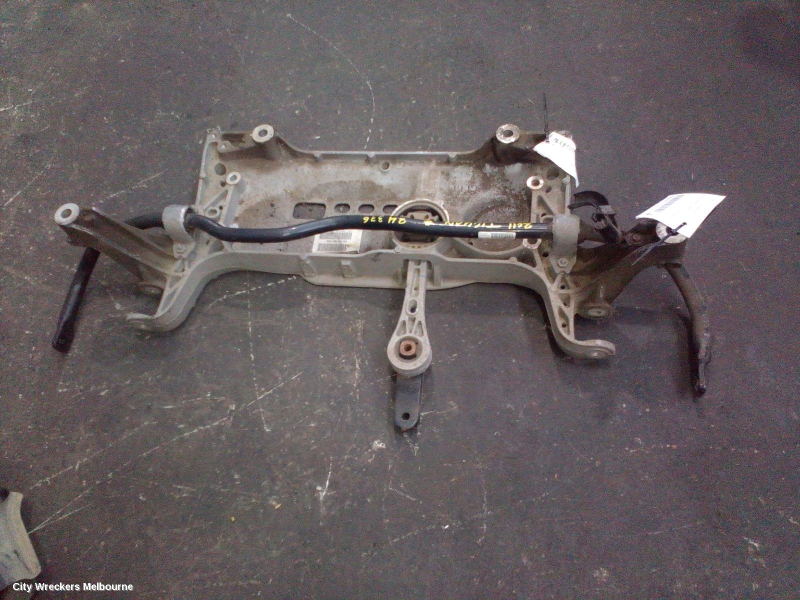 VOLKSWAGEN TIGUAN FRT XMEMBER/CRADLE, 5N, FRONT SUSPENSION CROSSMEMBER, 05/2008 - 06/2011