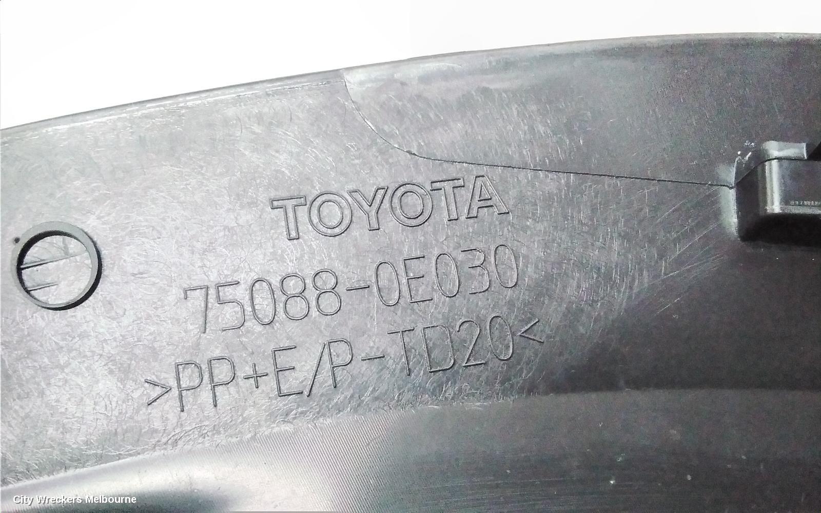 TOYOTA KLUGER WHEEL ARCH FLARE, XU70 SERIES, 03/2021 ONWARDS