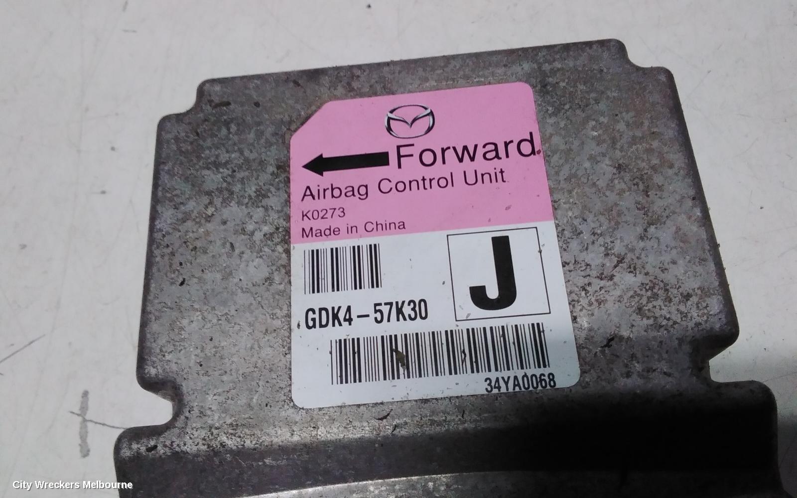 MAZDA 6 AIRBAG MODULE/SENSOR, MODULE, P/N GDK4, GH, 03/2010 - 11/2012