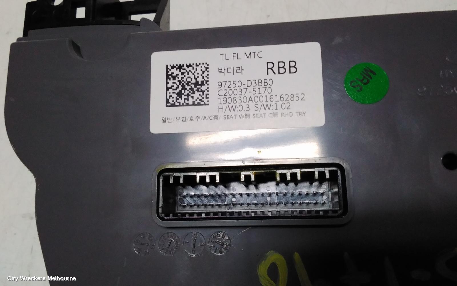 HYUNDAI TUCSON HEATER/AC CONTROLS, TL, NON CLIMATE CONTROL TYPE, 07/2015 - 01/2021