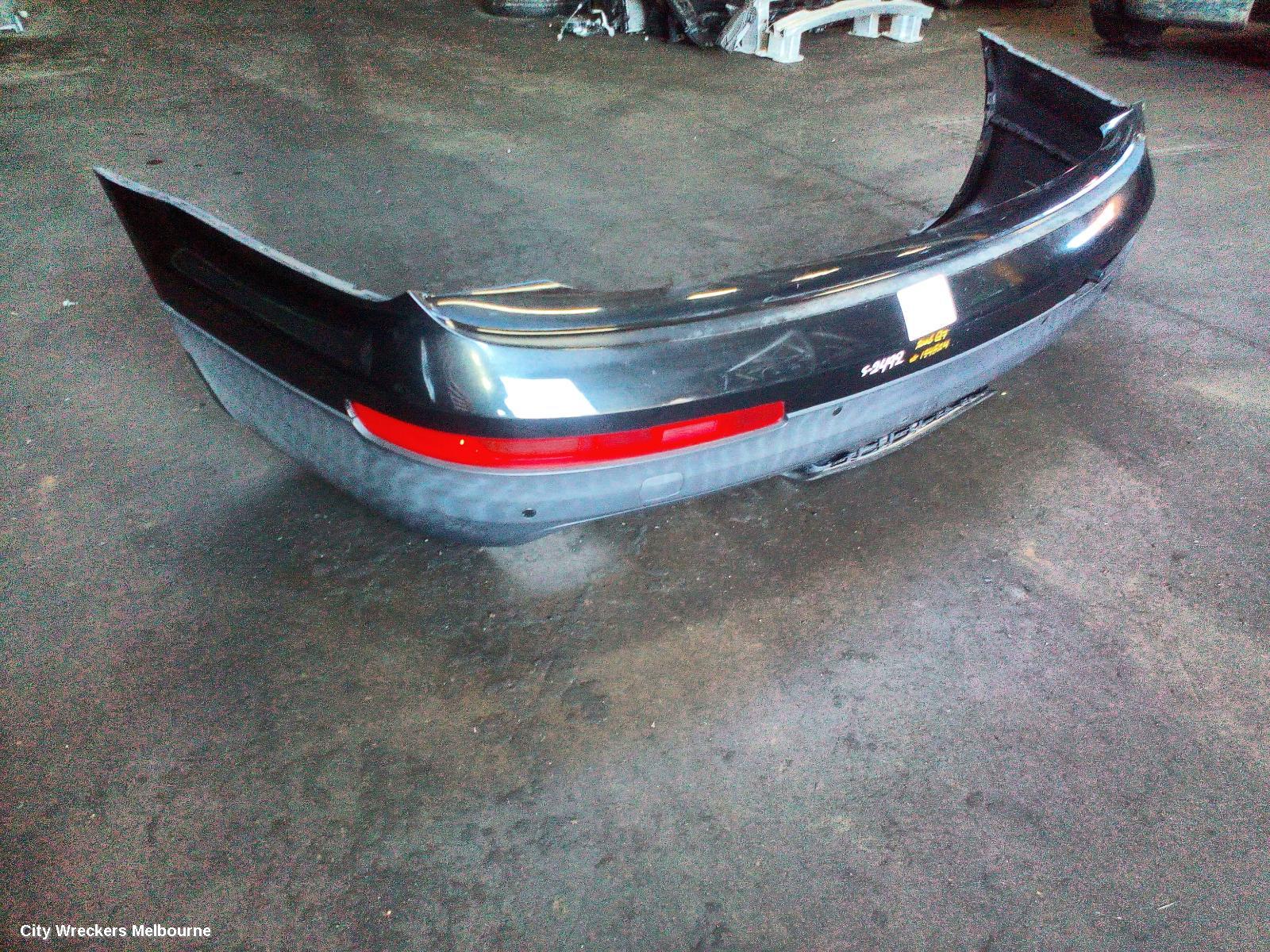 AUDI Q7 REAR BUMPER, BUMPER BAR (2 PIECE), 4L, BLACK, 09/2006 - 09/2009