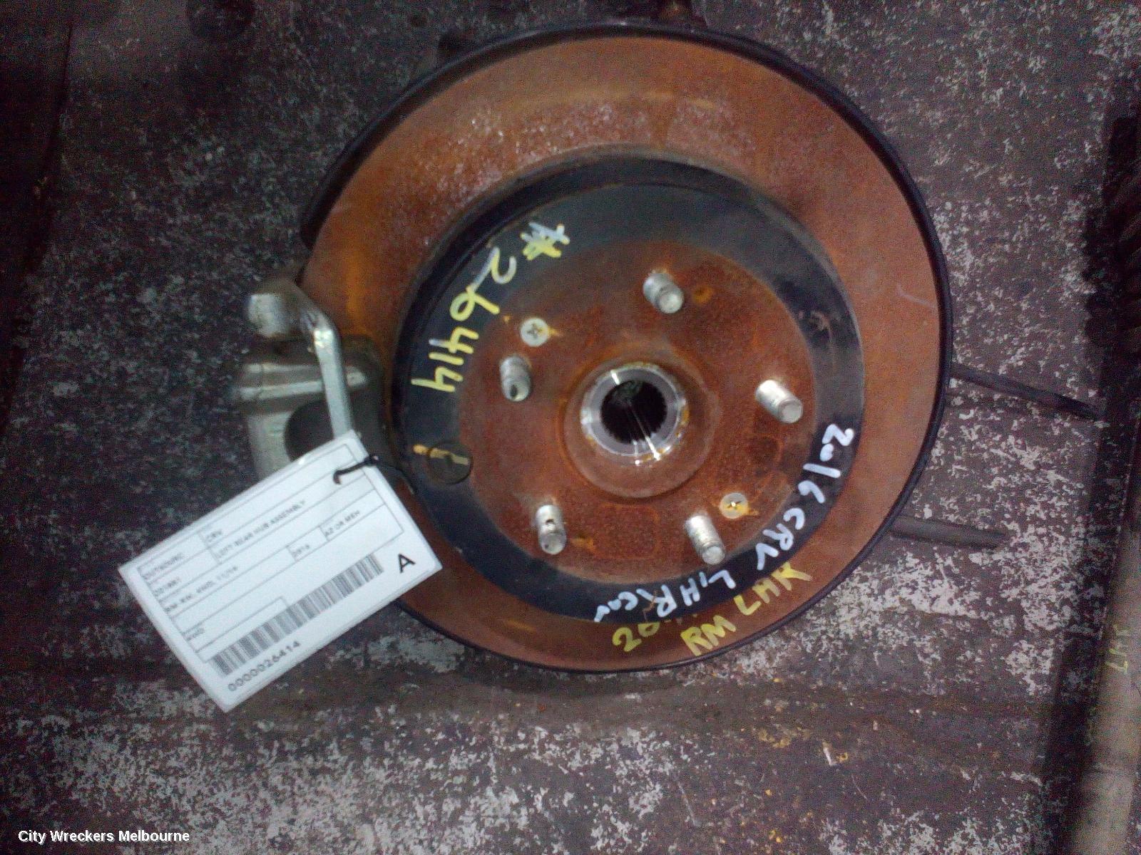 HONDA CRV LEFT REAR HUB ASSEMBLY, RM-RW, 4WD, 11/2014 ONWARDS