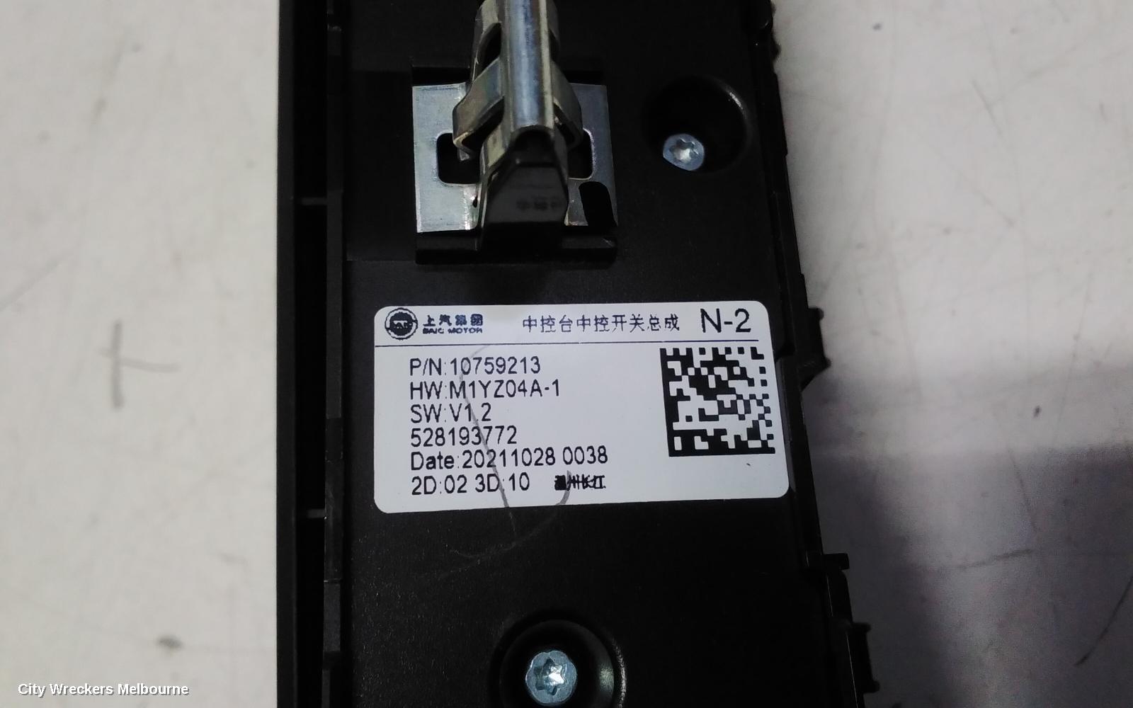 MG HS HEATER/AC CONTROLS, SAS23, 08/2019 - 12/2024