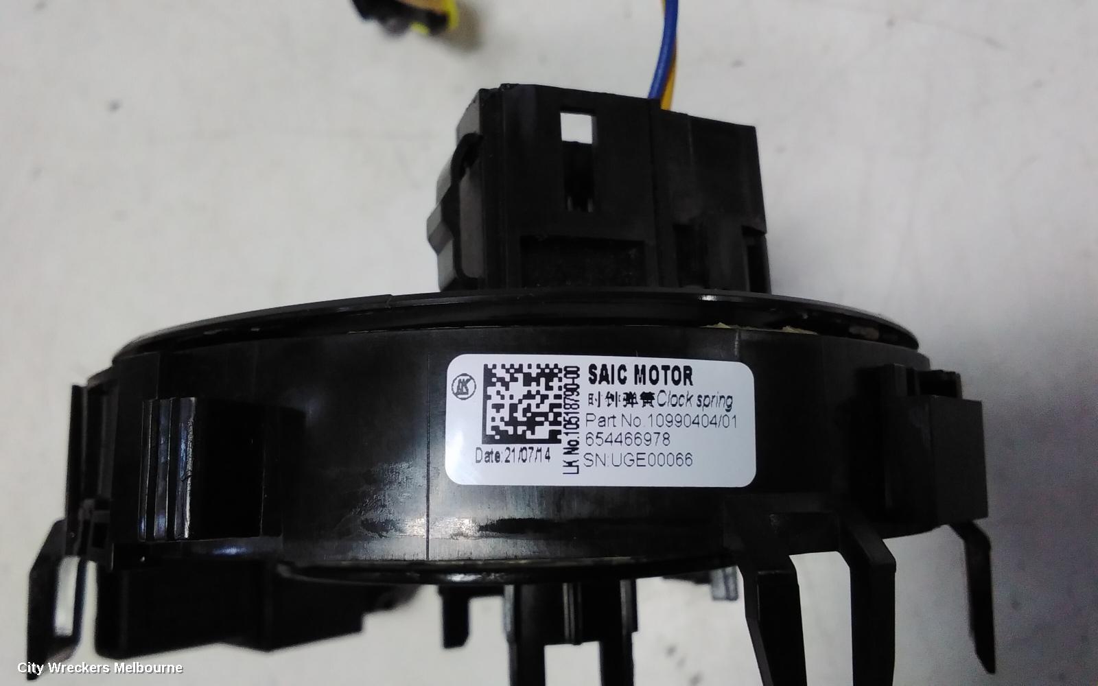 MG HS AIRBAG MODULE/SENSOR, CLOCKSPRING, SAS23, 09/2019 ONWARDS